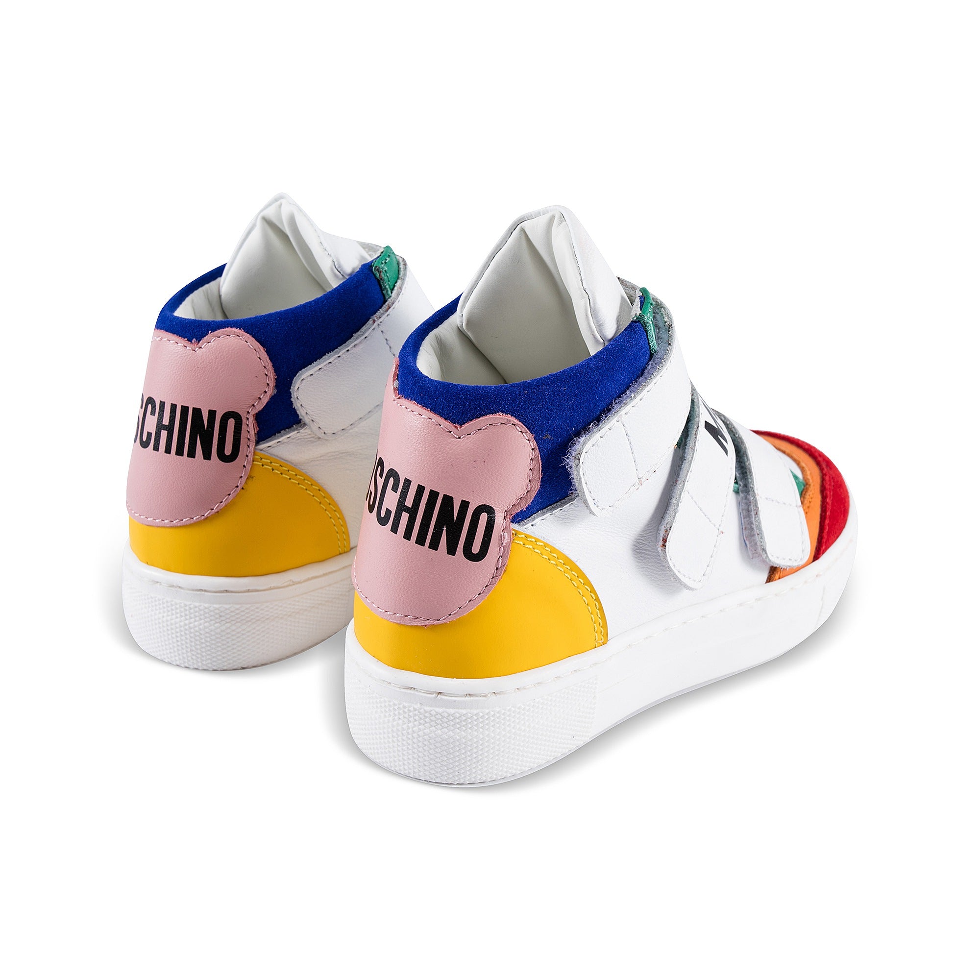 Girls Multicolor Logo Sneakers