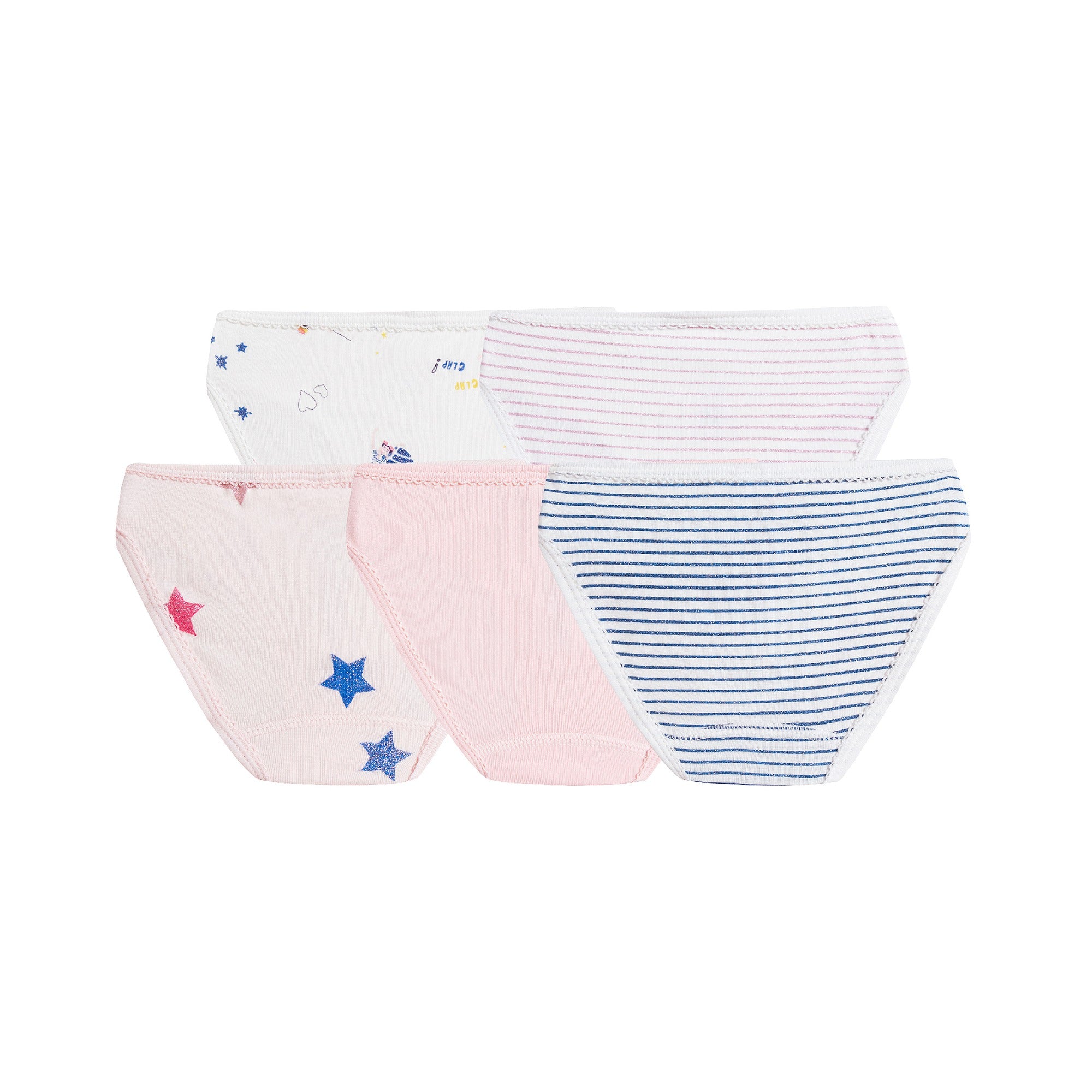 Girls Multicolor Underwears ( 5 Pieces )