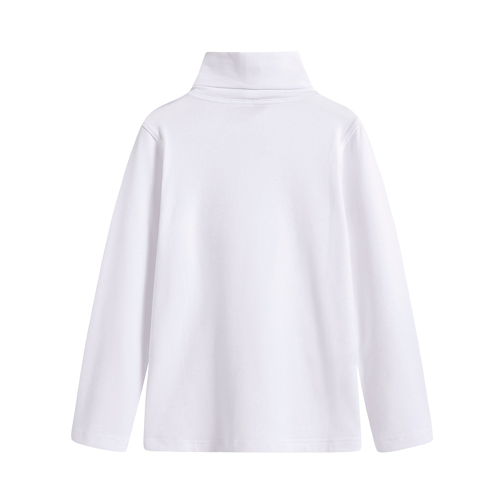 Girls White Cotton T-Shirt