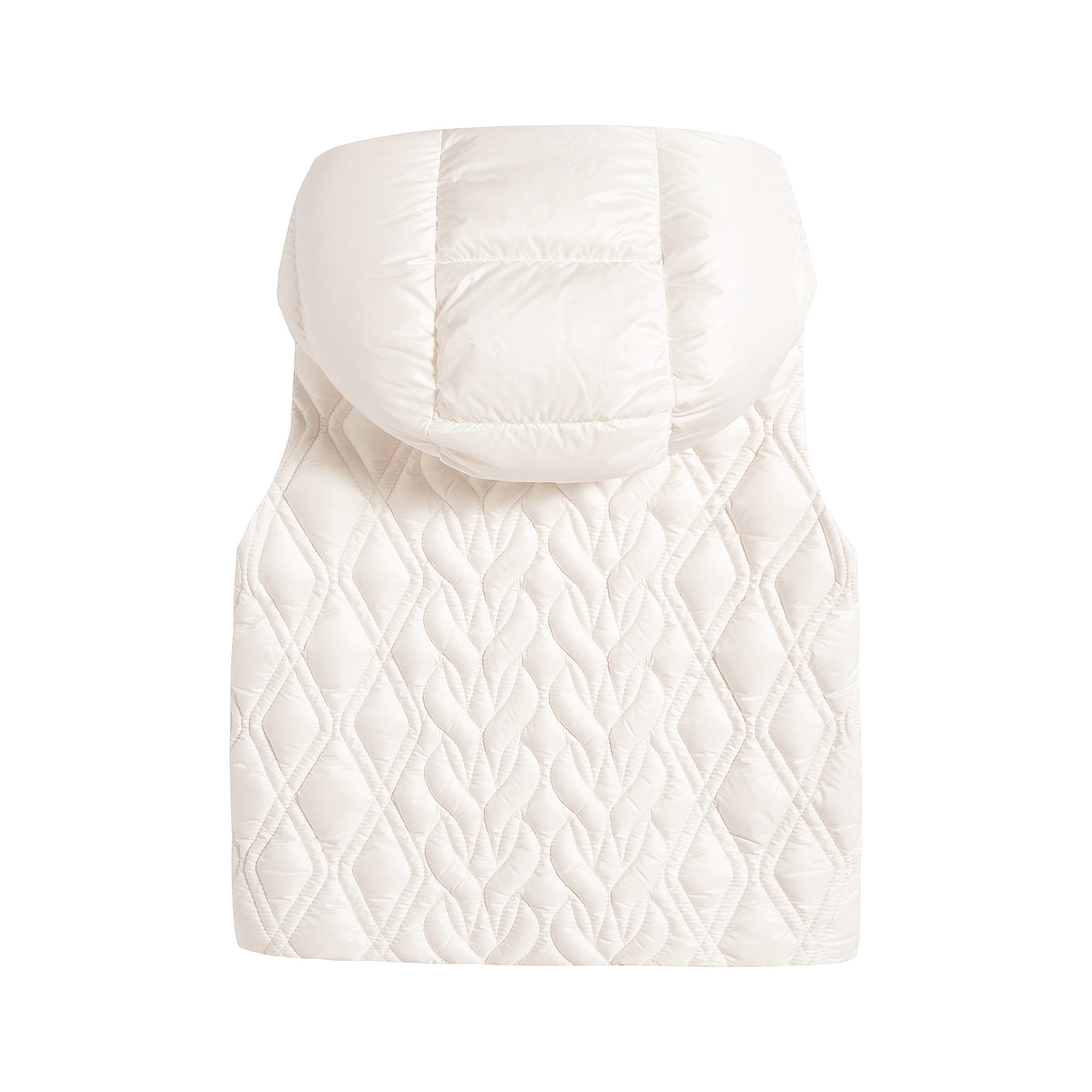 Baby Girls White "ENIS" Padded Down Gilet
