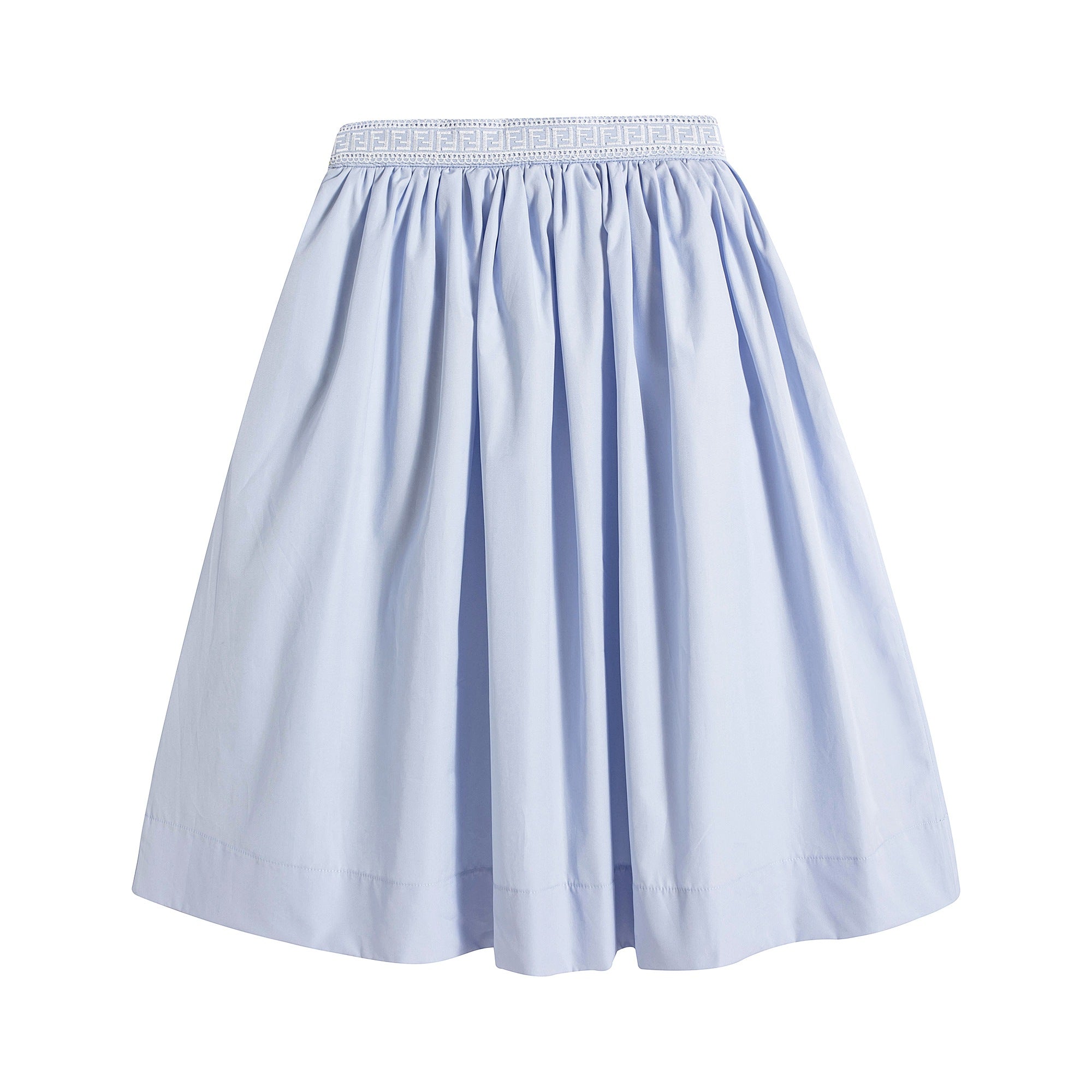Girls Light Blue Cotton Dress