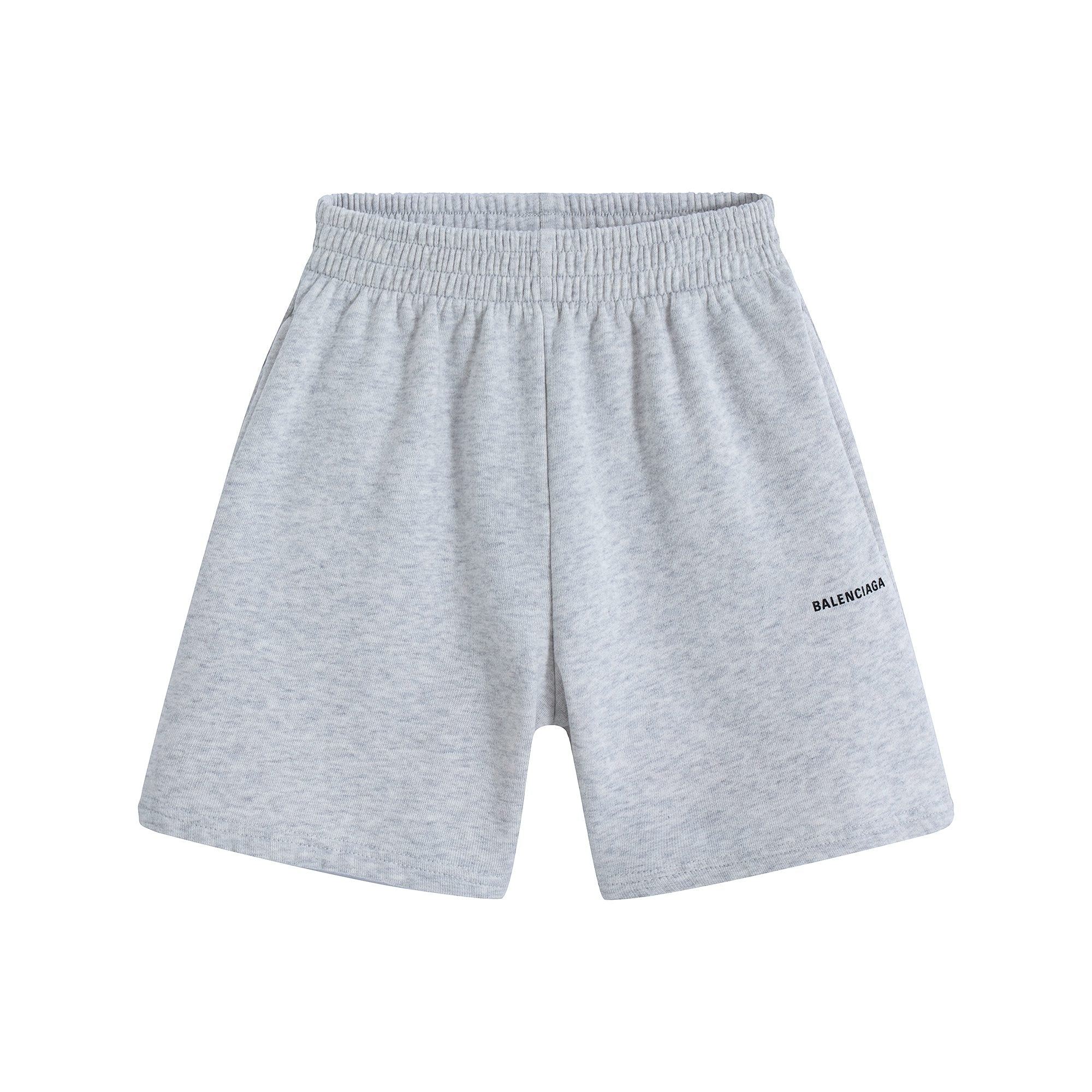 Girls Grey Logo Cotton Shorts