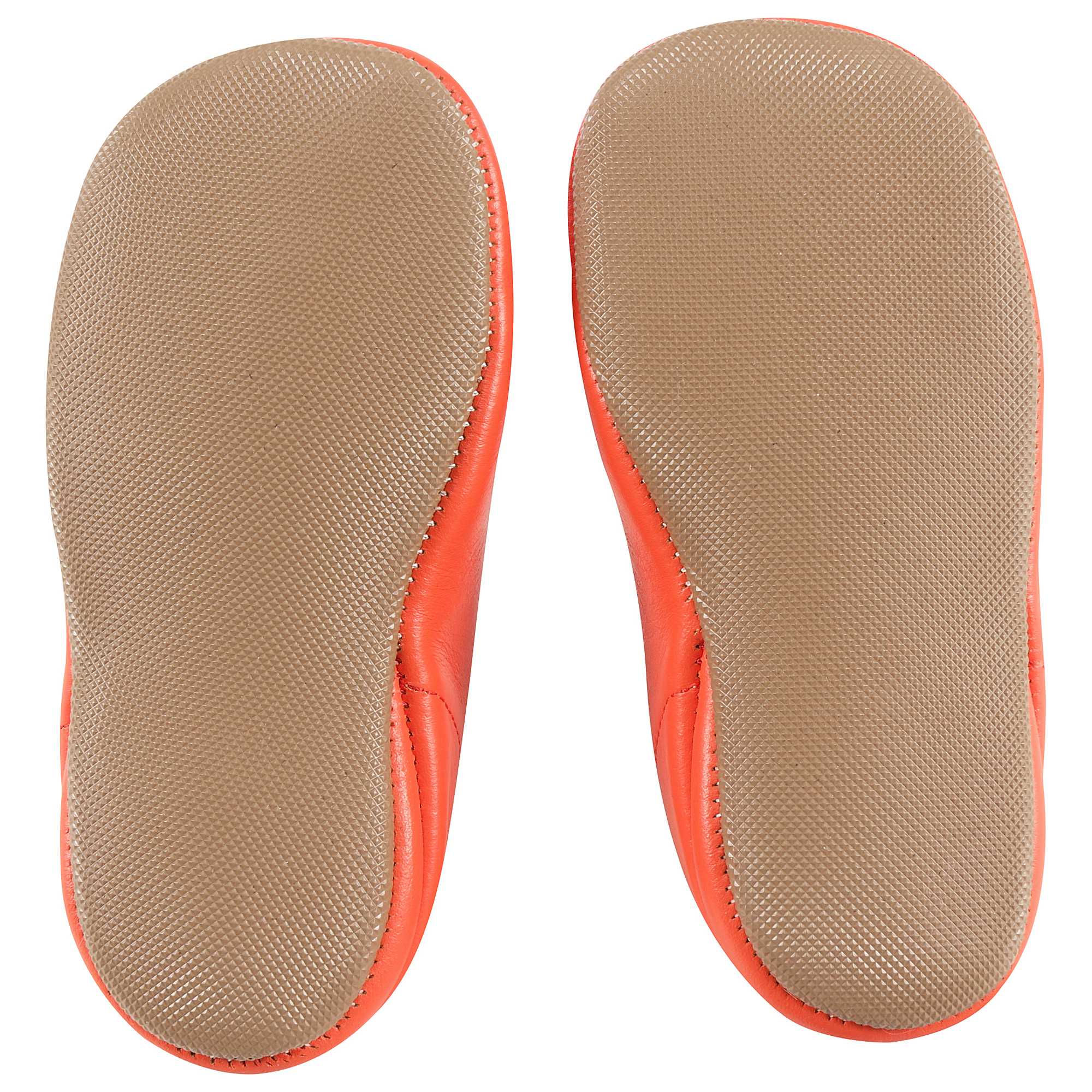 Baby Girls Orange Leather Shoes