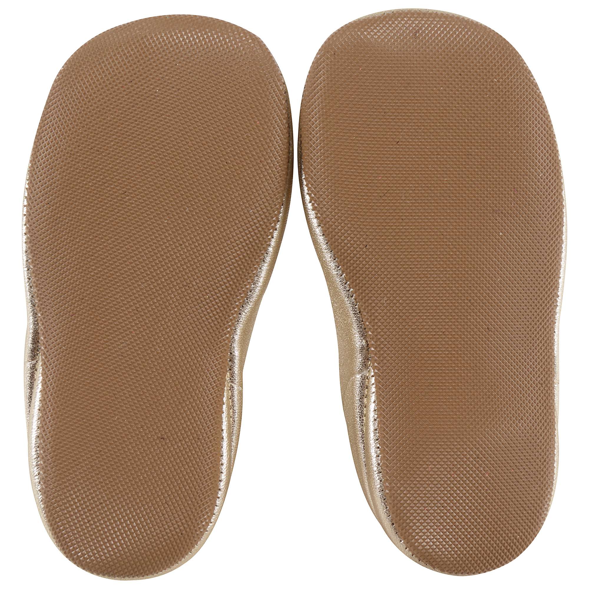 Girls Gold Leather Shoes