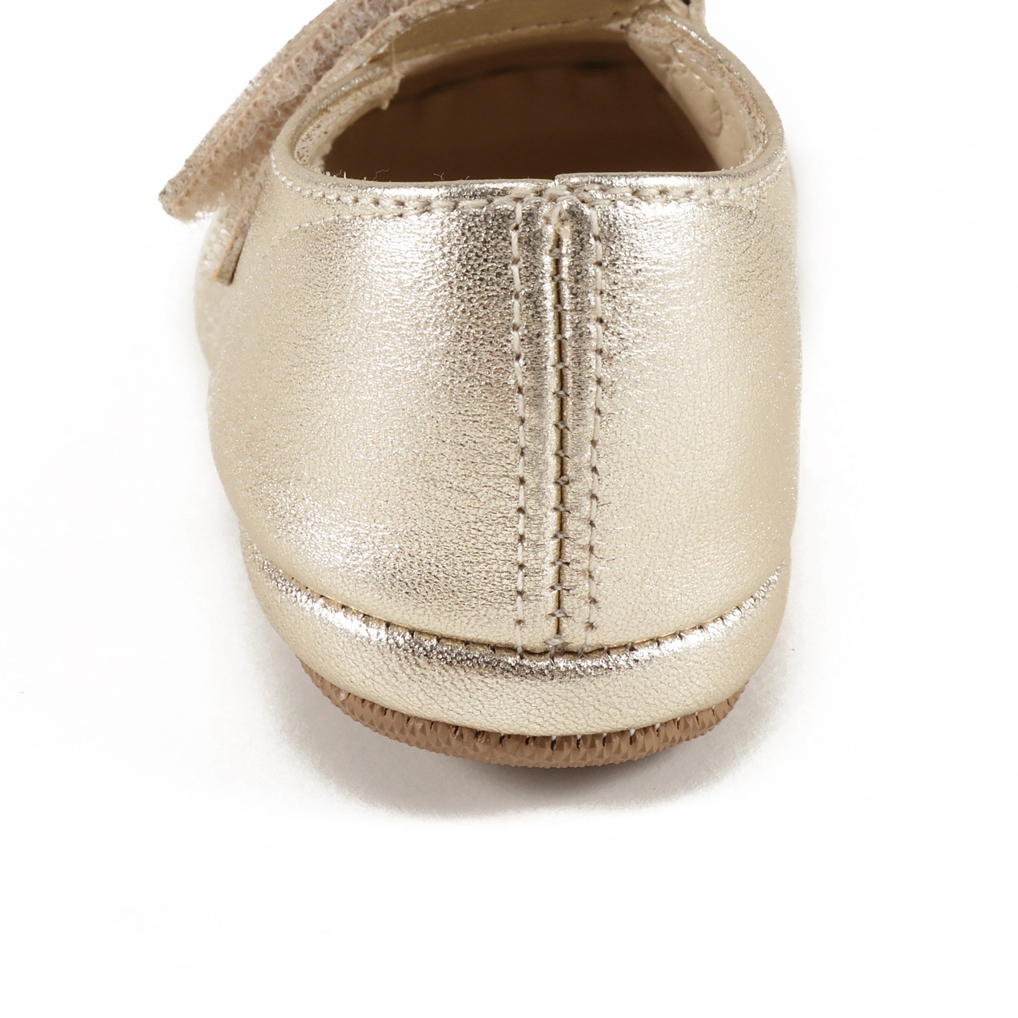 Girls Gold Leather Shoes