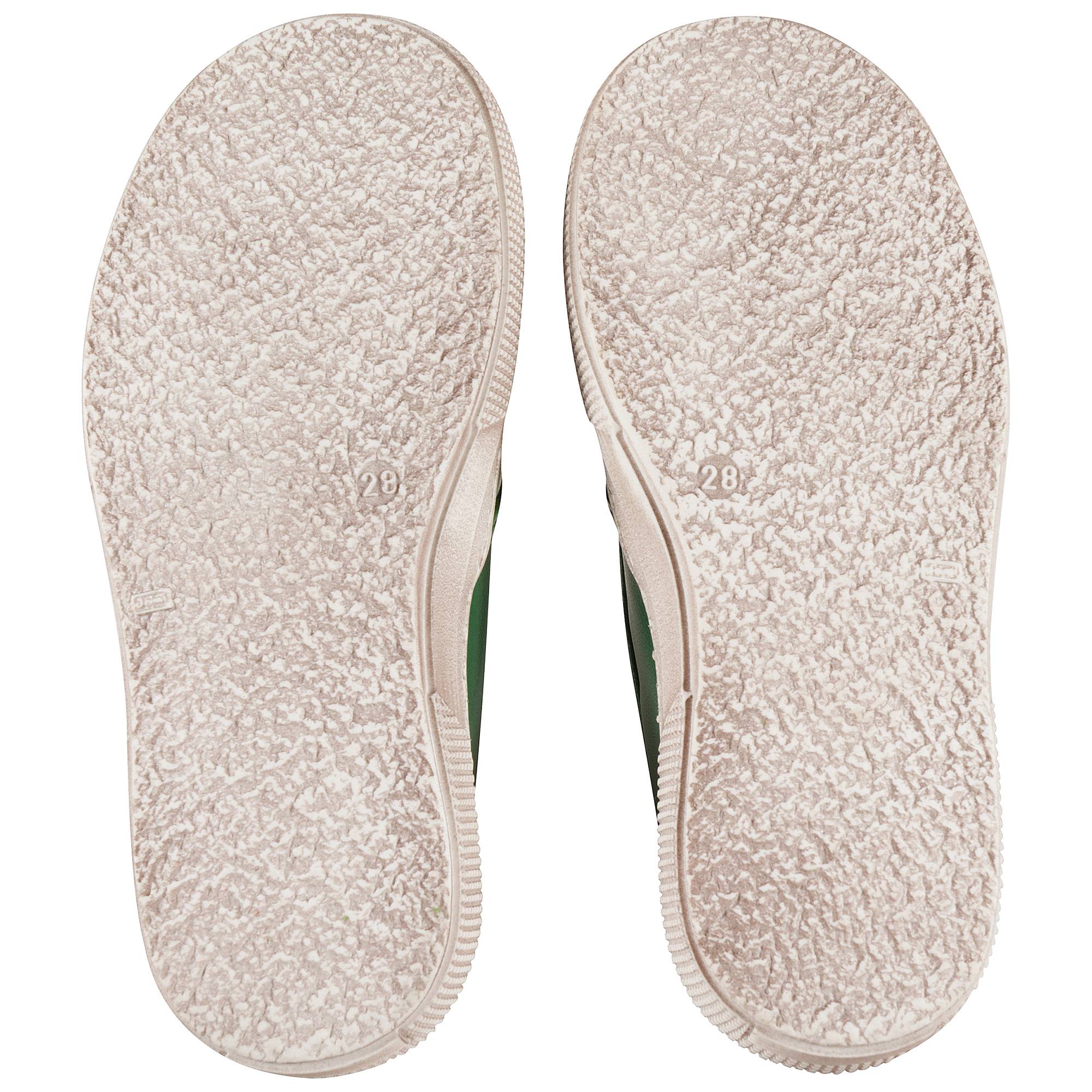 Boys & Girls Green Leather Shoes