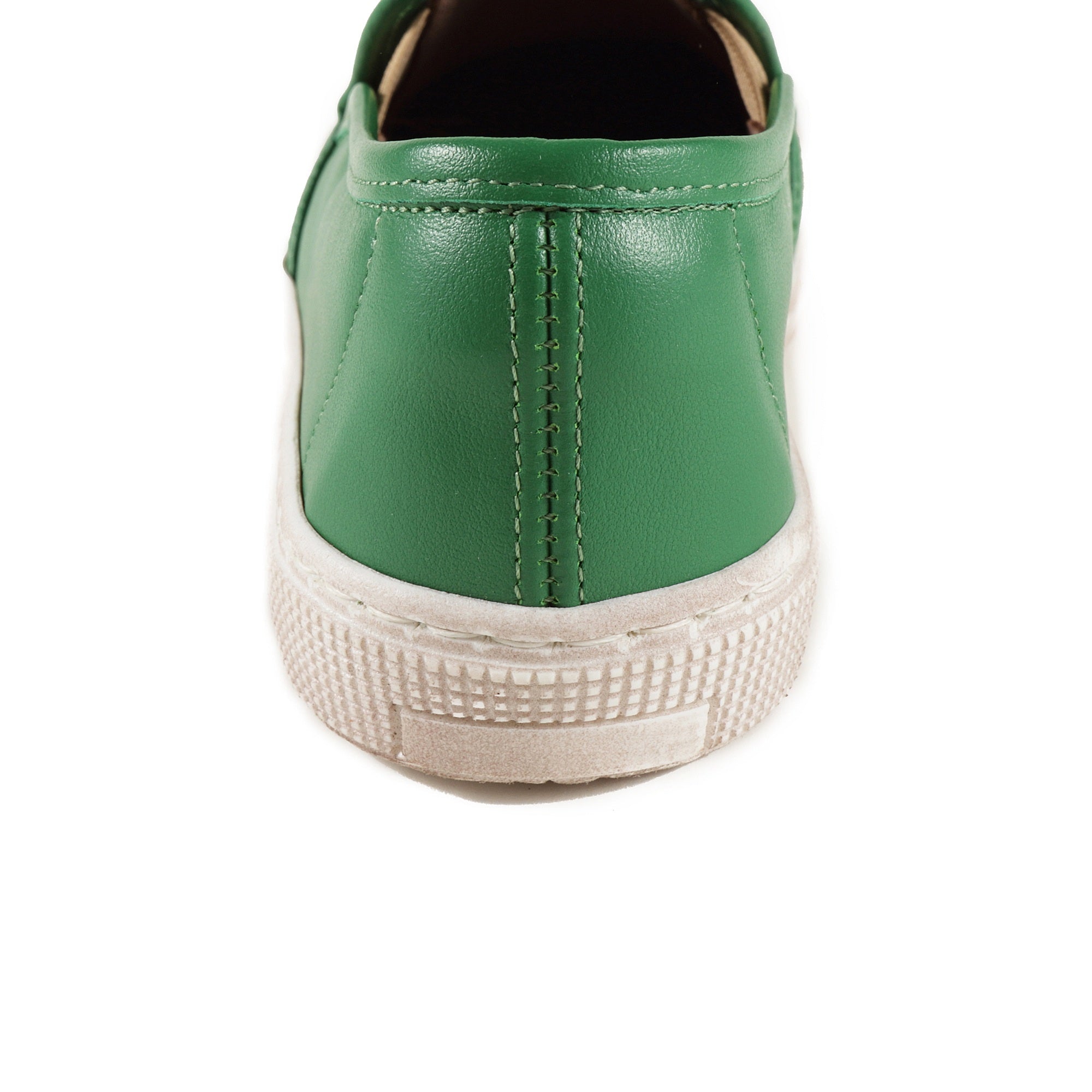Boys & Girls Green Leather Shoes