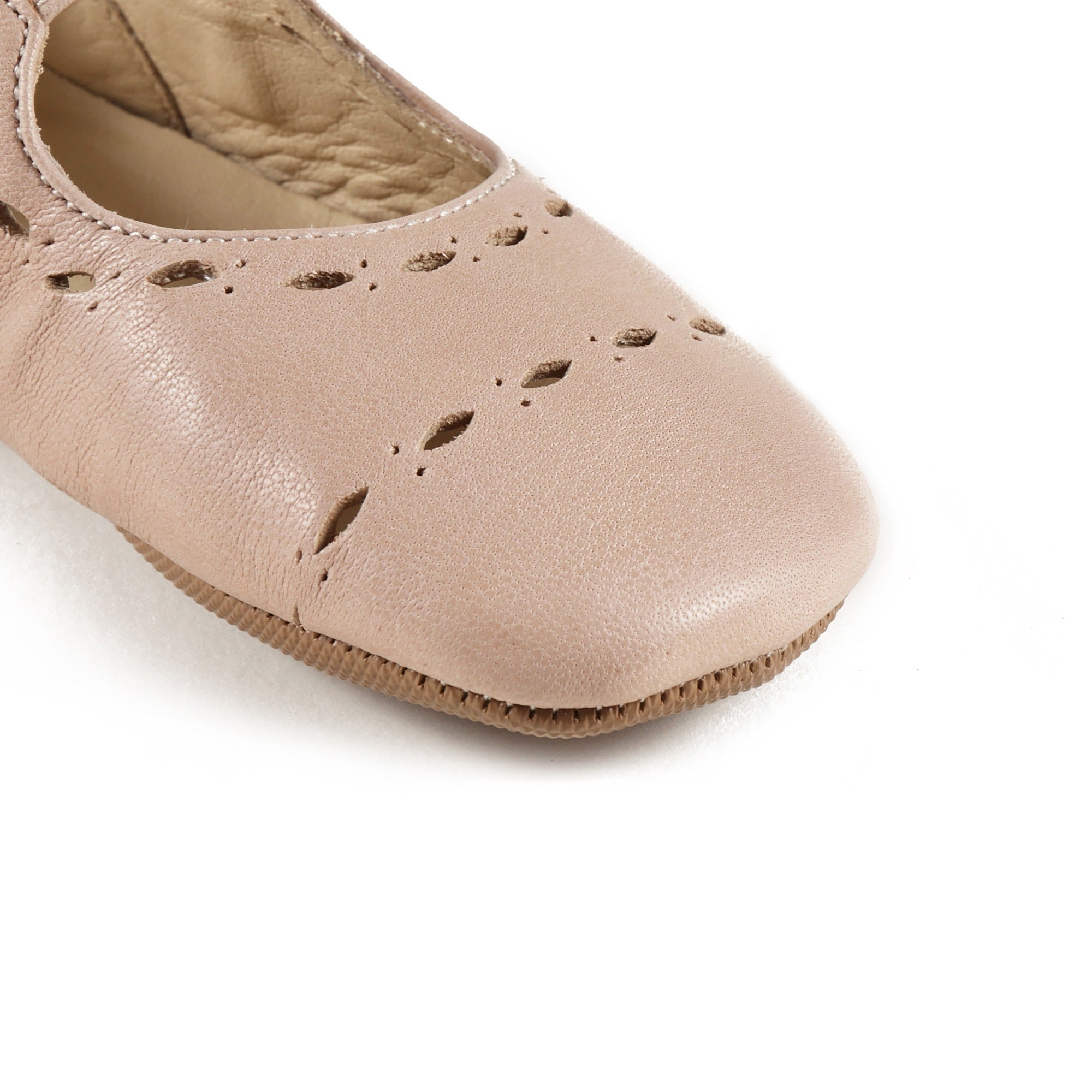 Girls Pink Leather Shoes