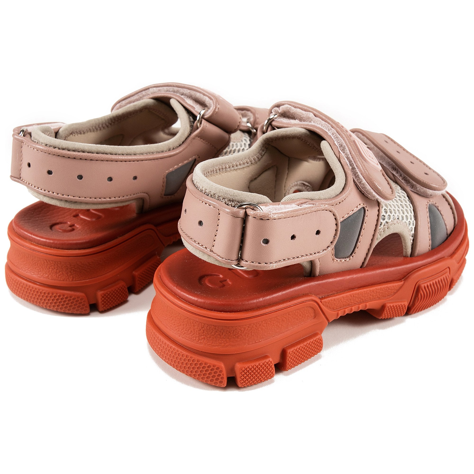 Girls Pink Logo Leather Shoes