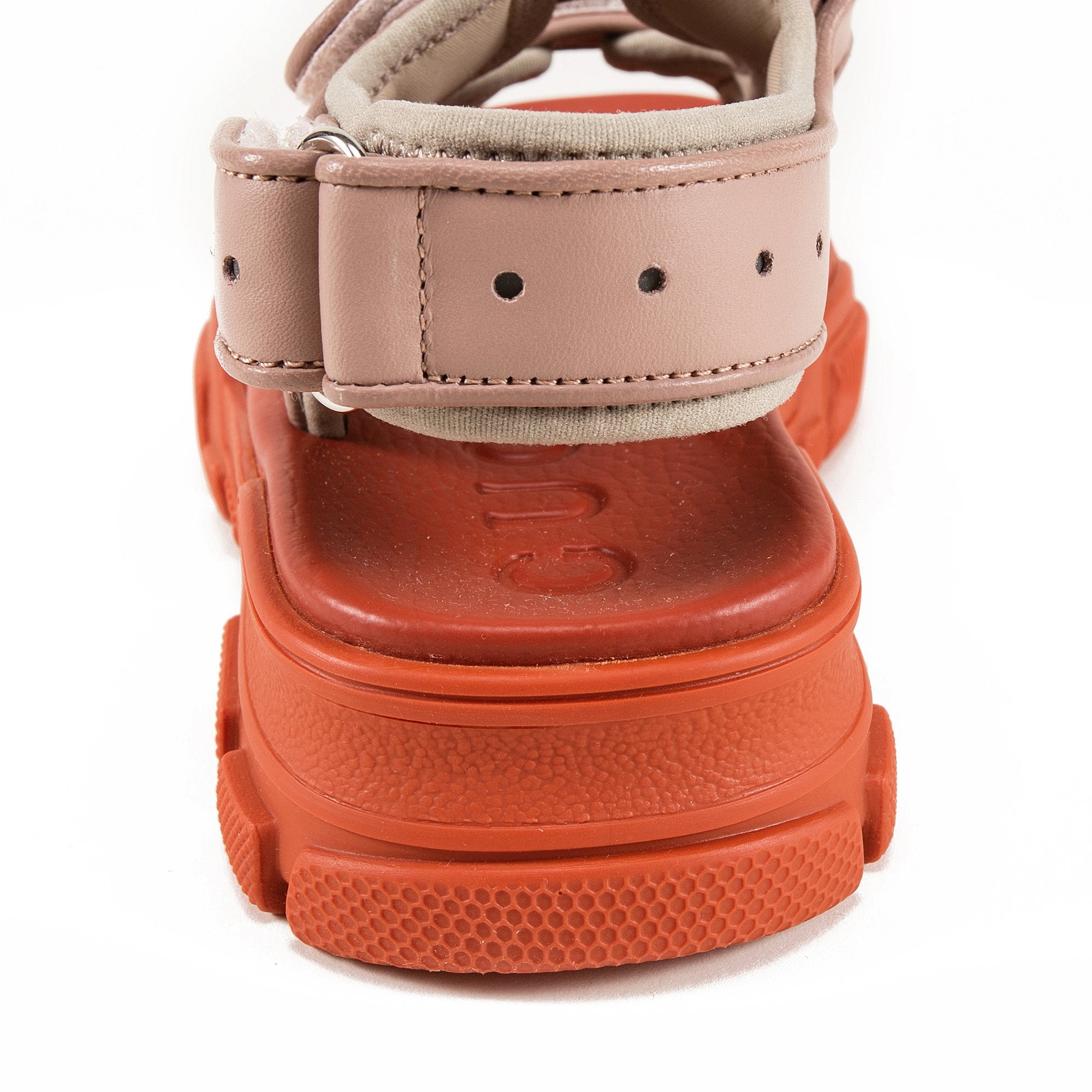 Girls Pink Logo Leather Shoes