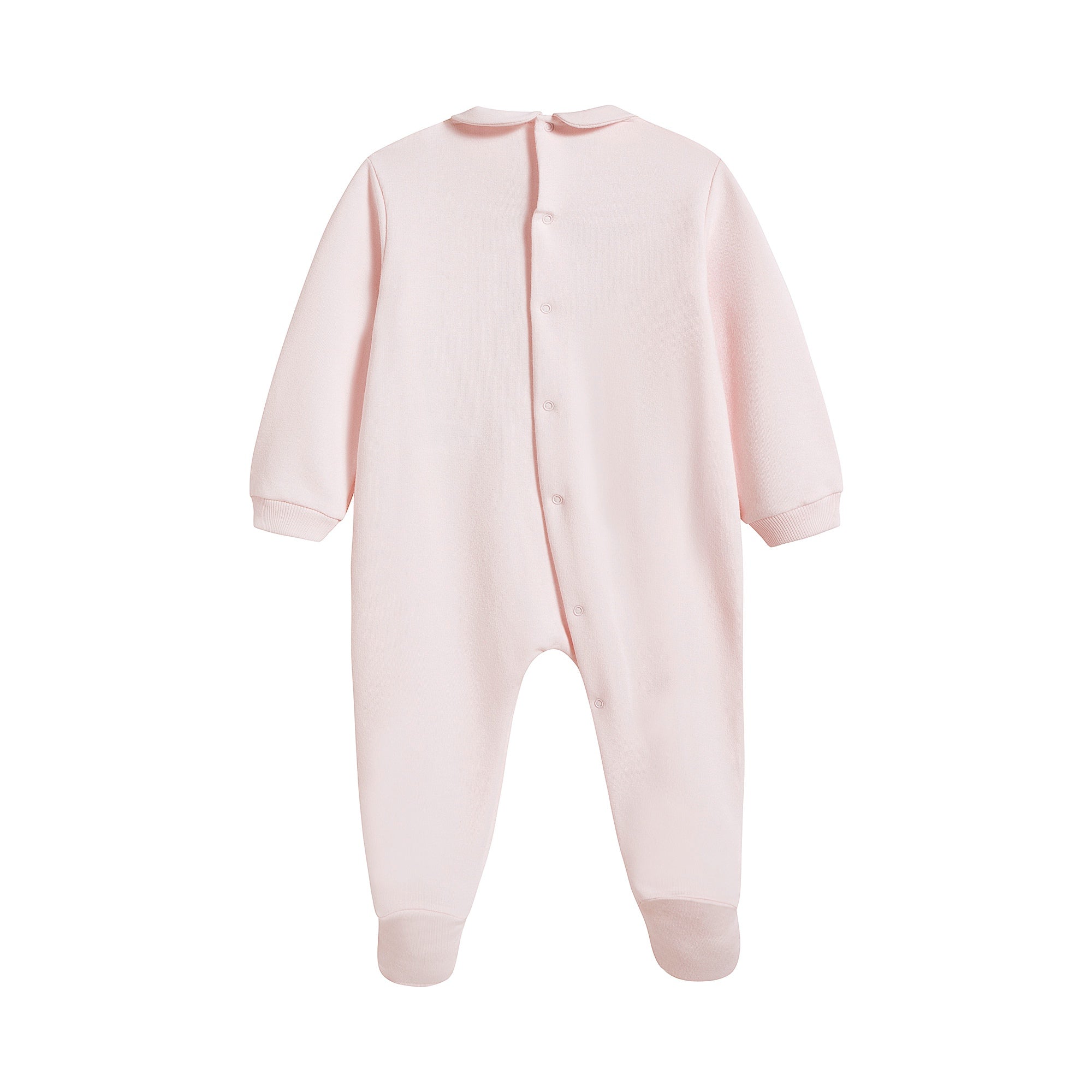 Baby Girls Pink Cotton Babysuit Set
