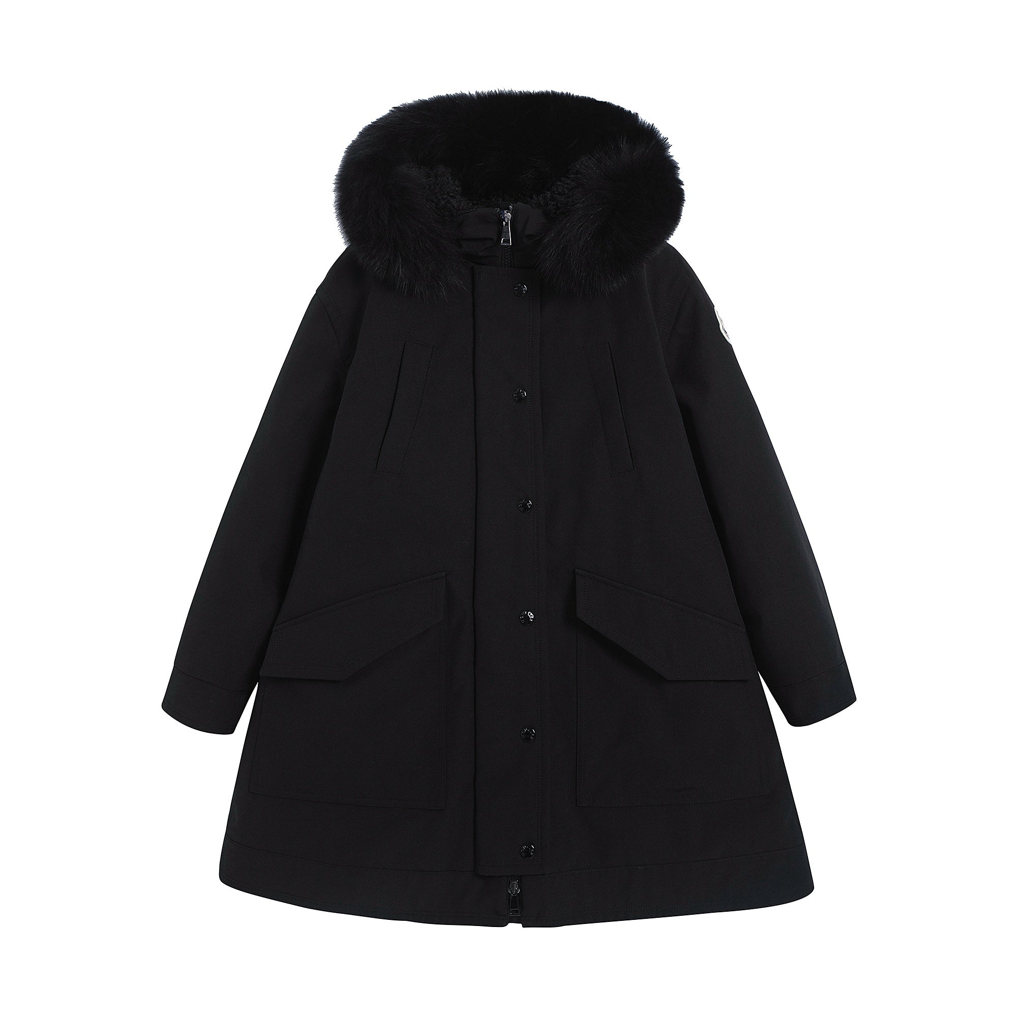 Girls Black "KAMELYA" Padded Down Coat