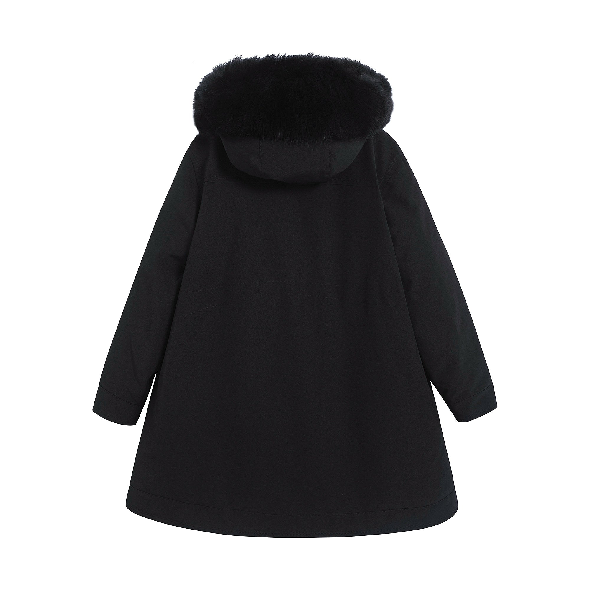 Girls Black "KAMELYA" Padded Down Coat
