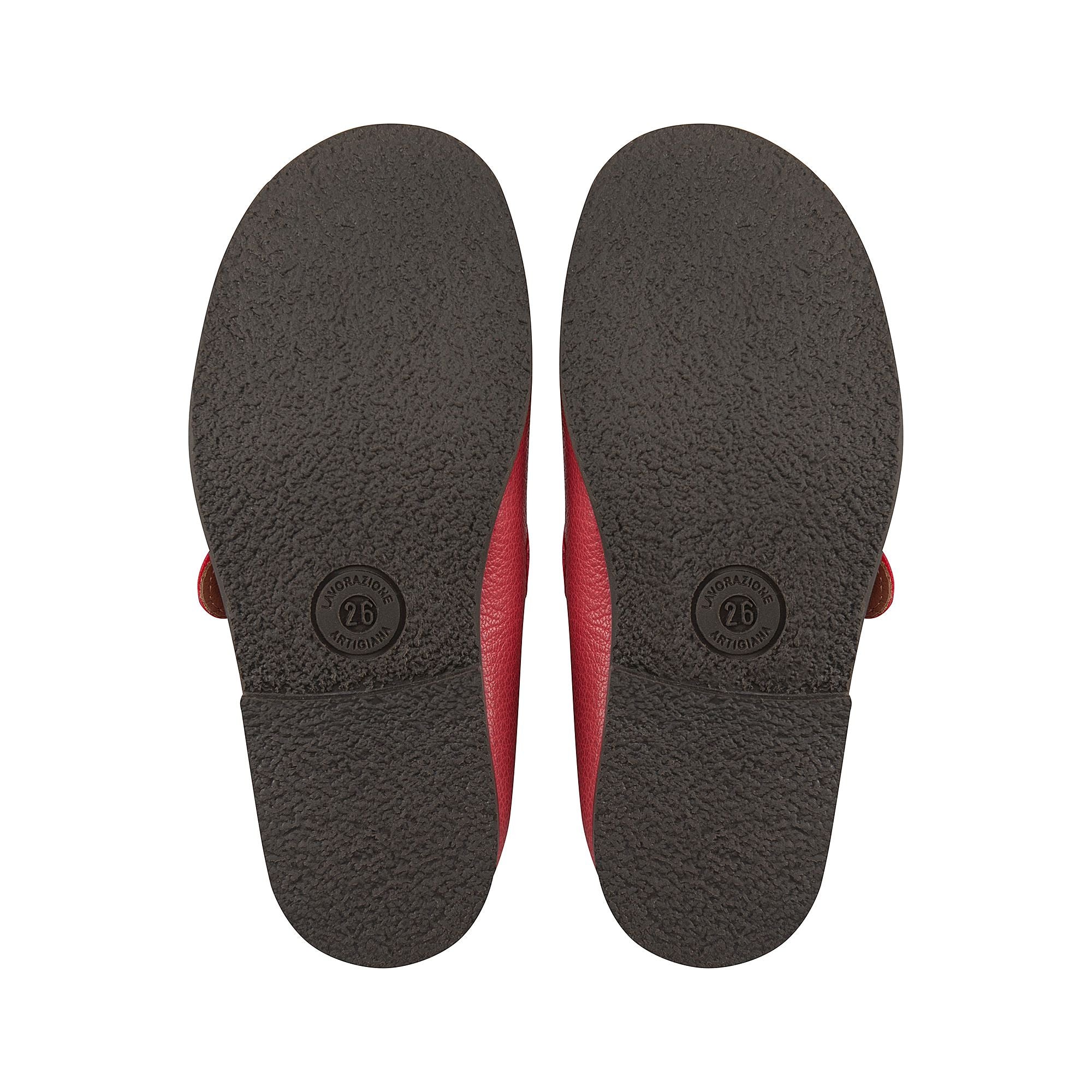 Girls Red Leather Shoes
