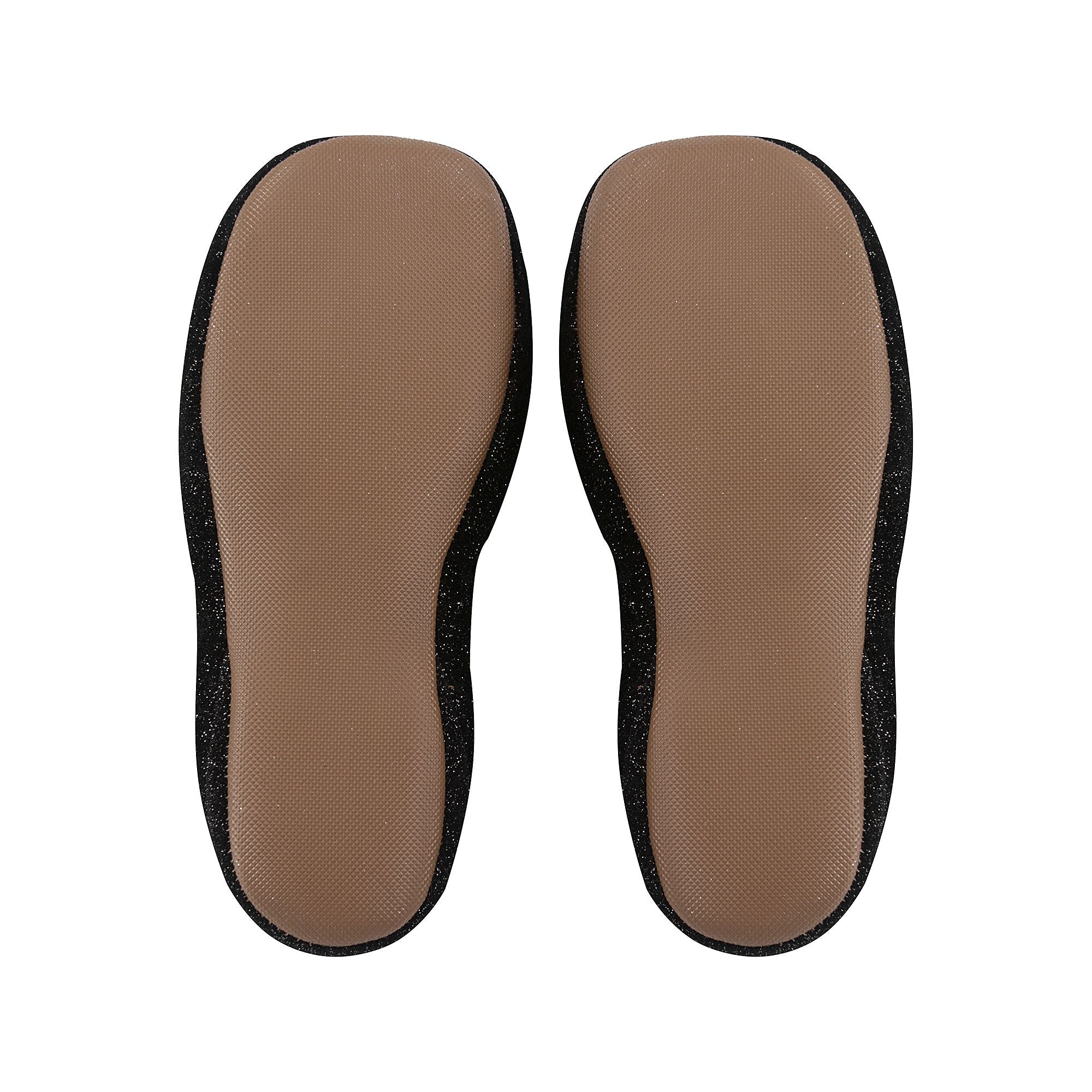 Girls Black Star Leather Shoes