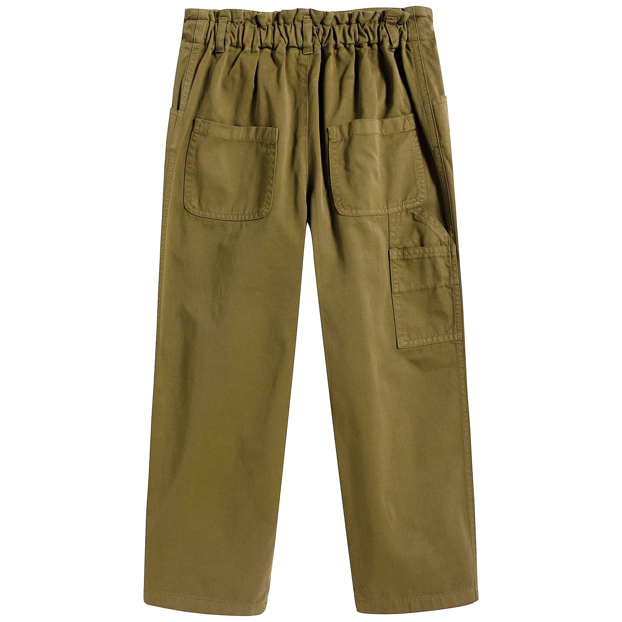 Girls Green Cotton Trousers
