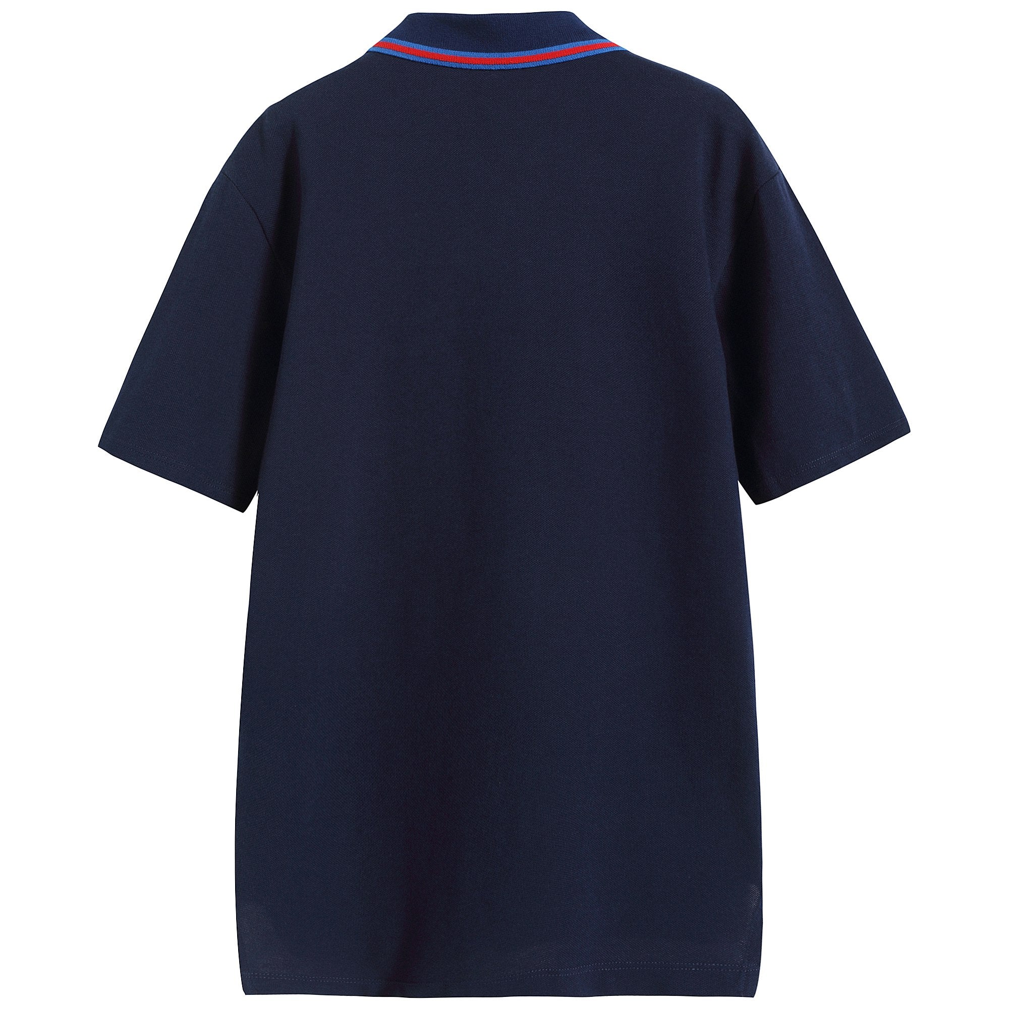 Girls Blue Logo Cotton Polo Dress
