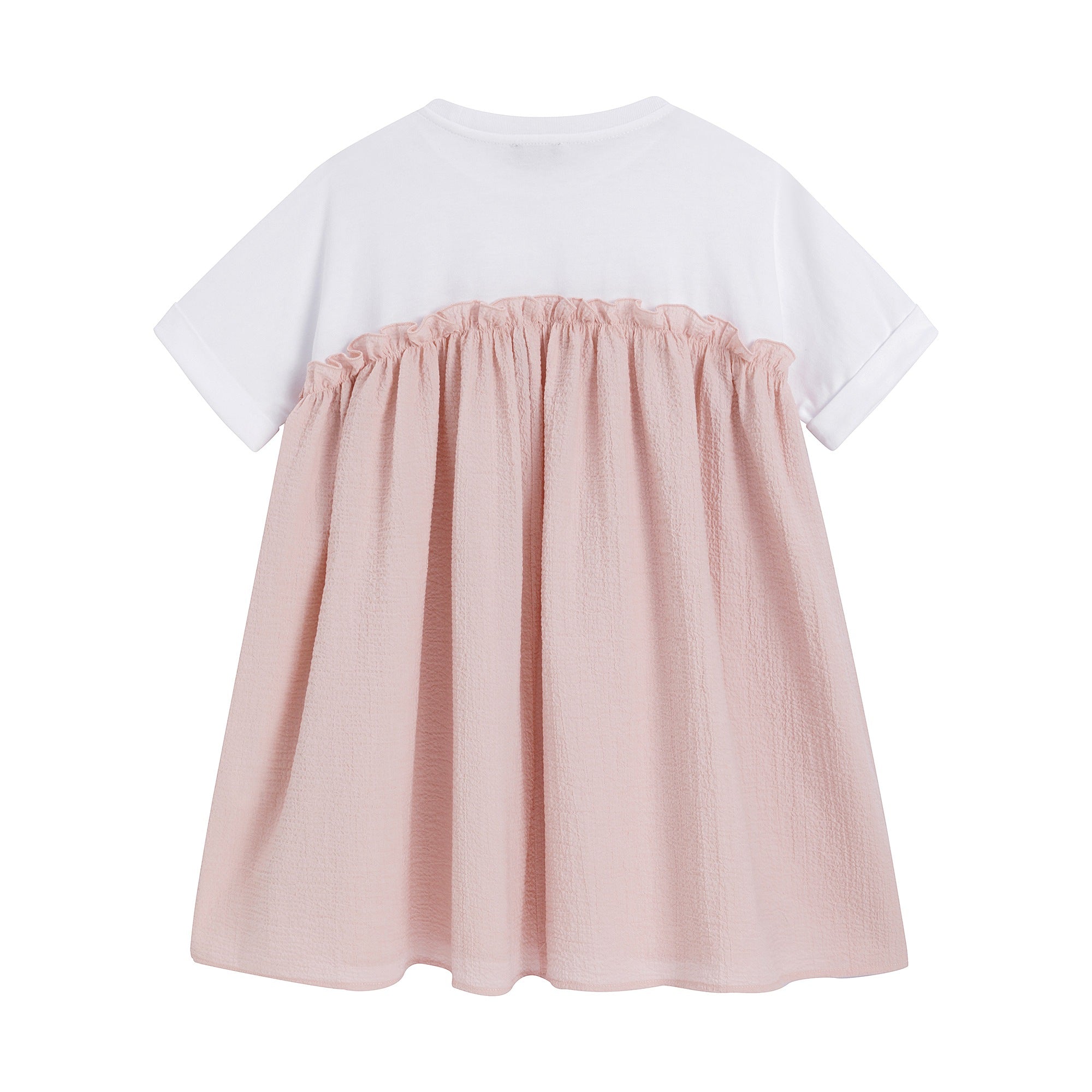Girls Pink Cotton Dress