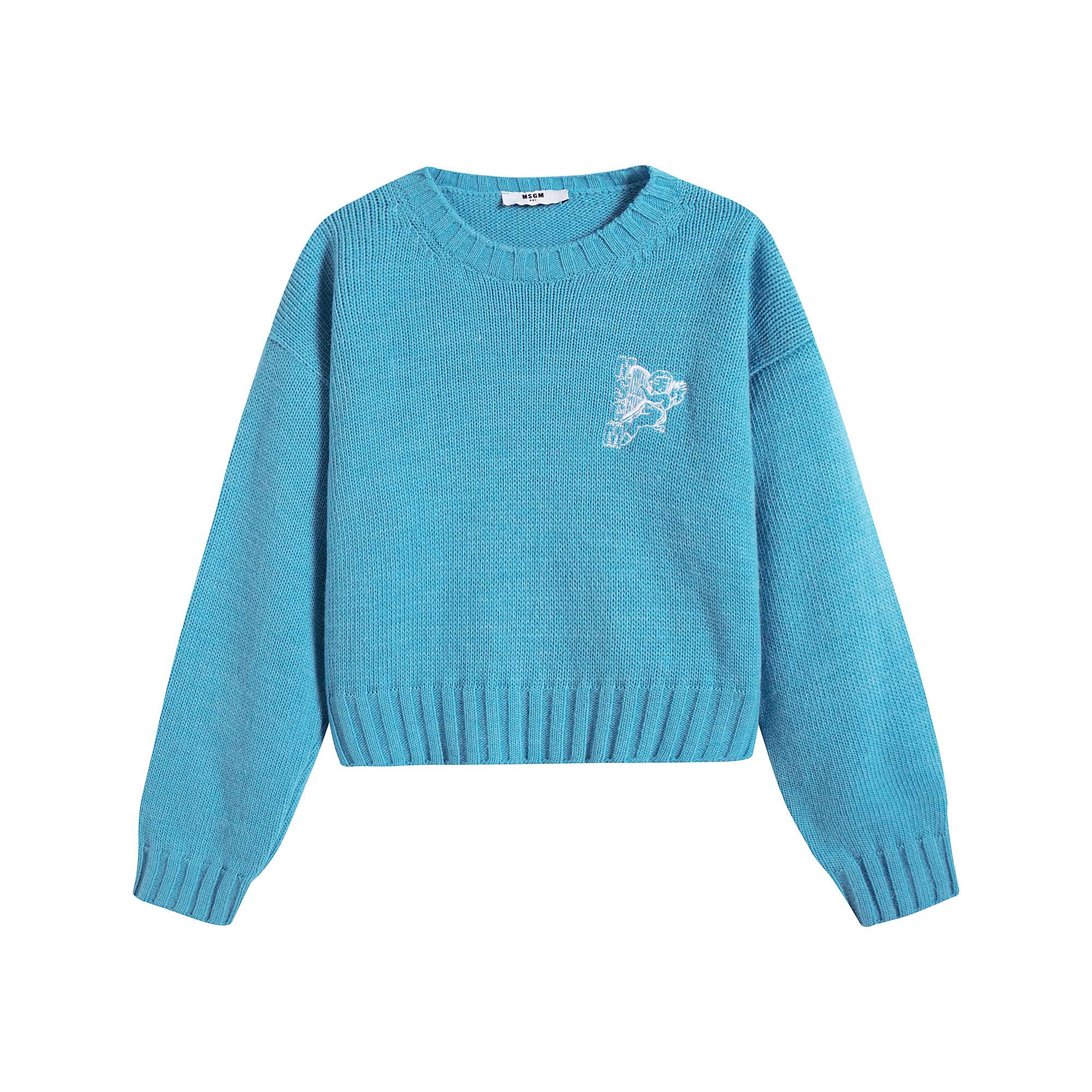 Girls Blue Logo Sweater