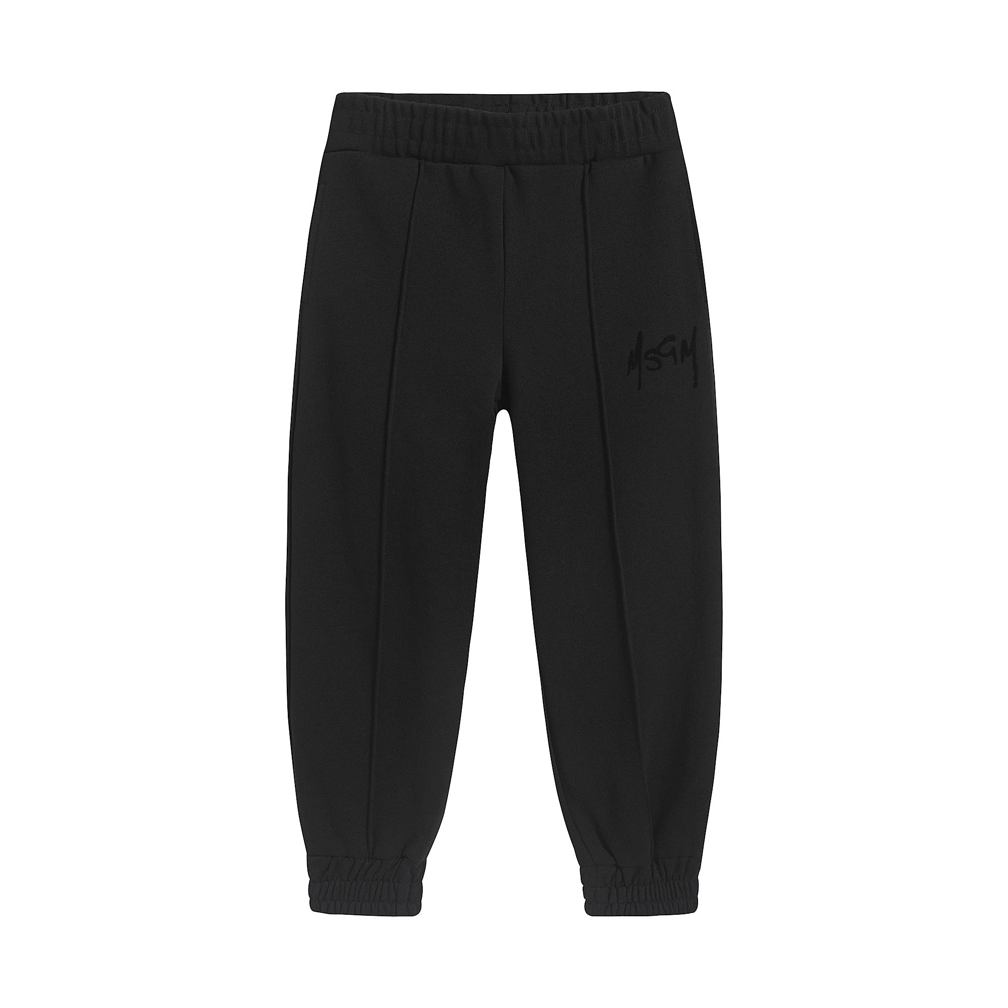 Girls Black Cotton Trousers