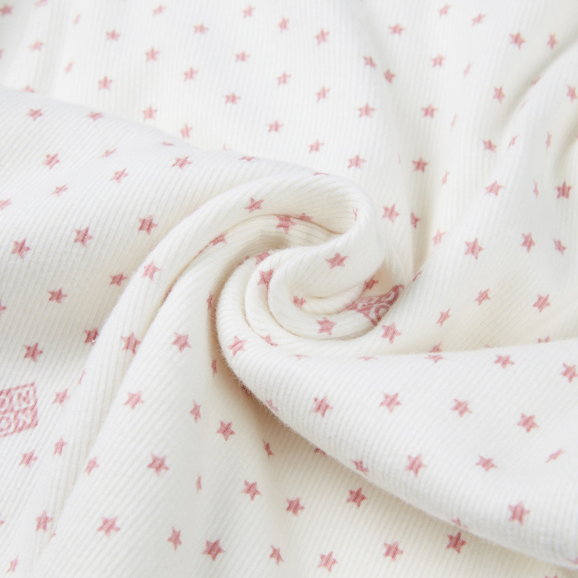 Girls White Star Cotton Nightwear Set