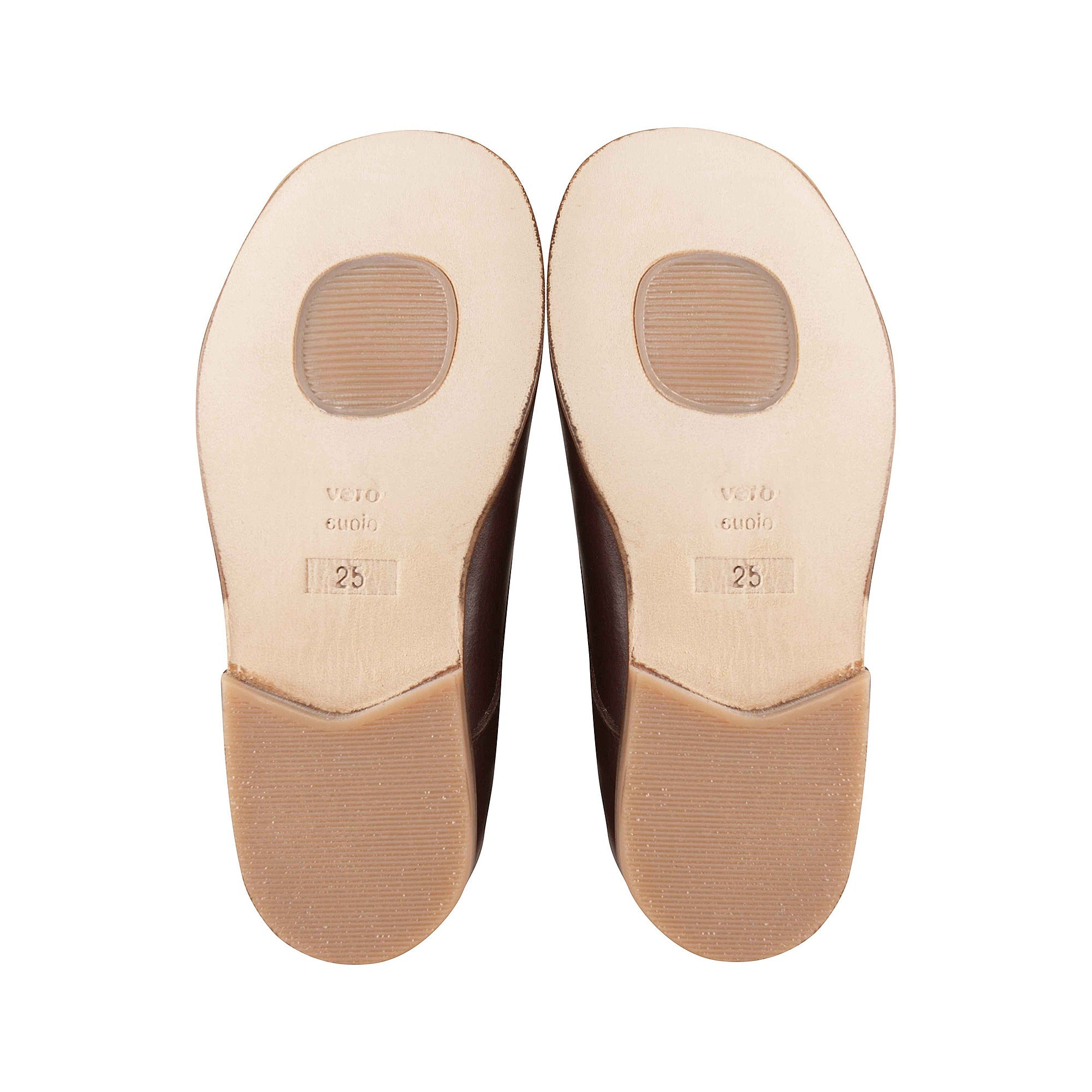 Girls Dark Brown Leather Shoes