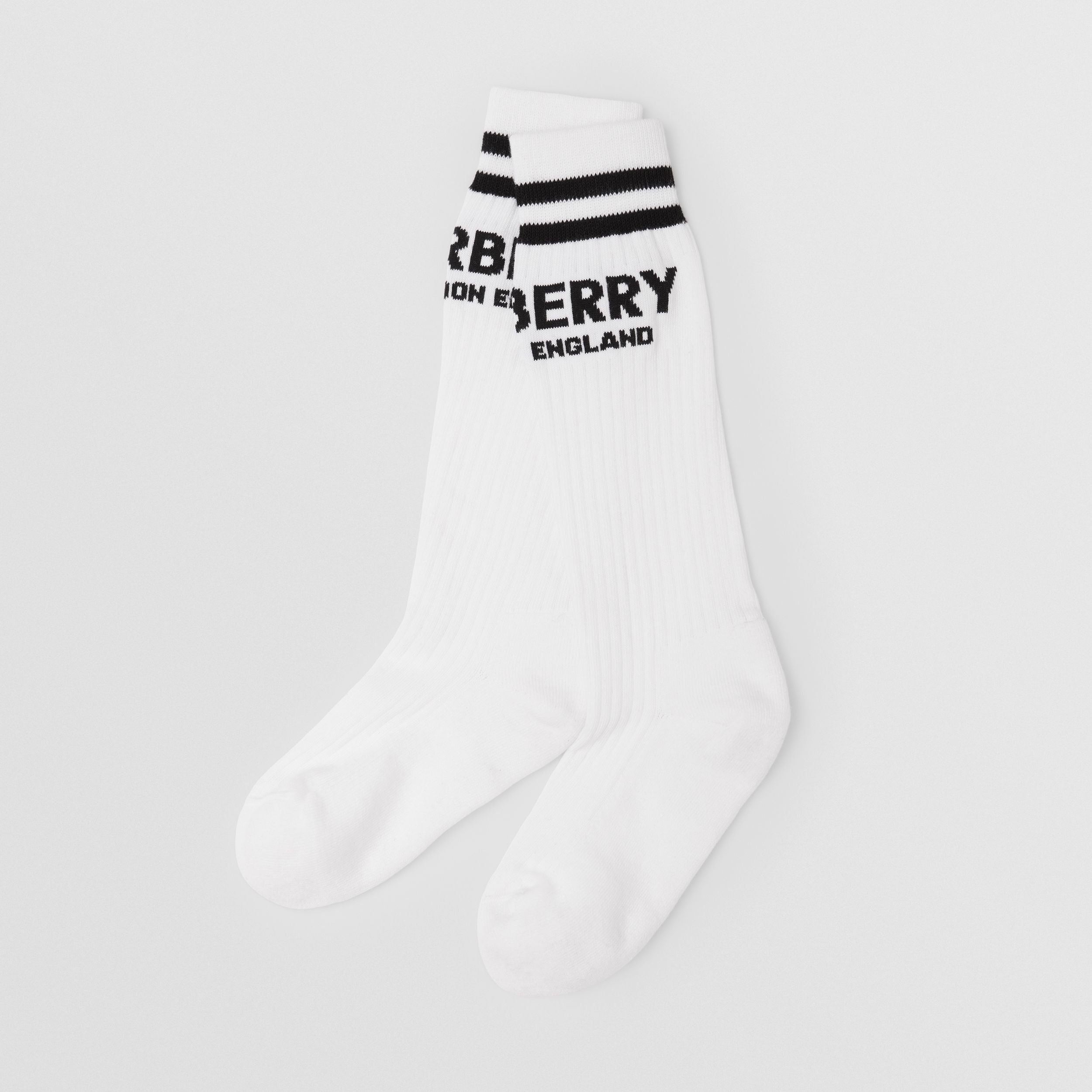 Boys & Girls Black Cotton Sock Set (2 Pack)