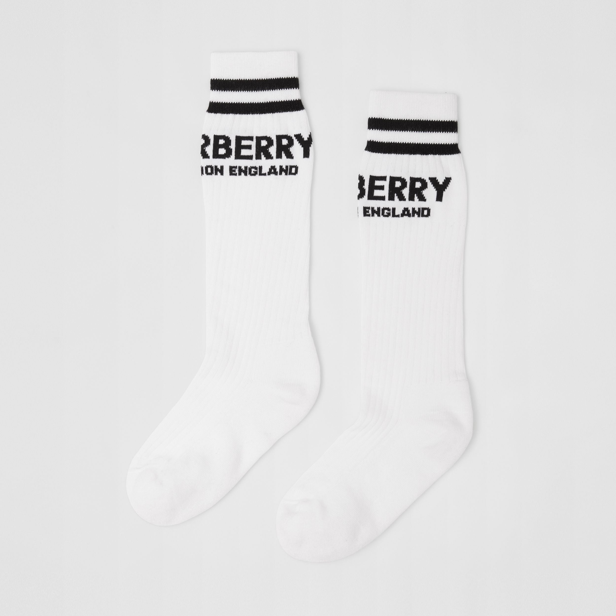 Boys & Girls Black Cotton Sock Set (2 Pack)