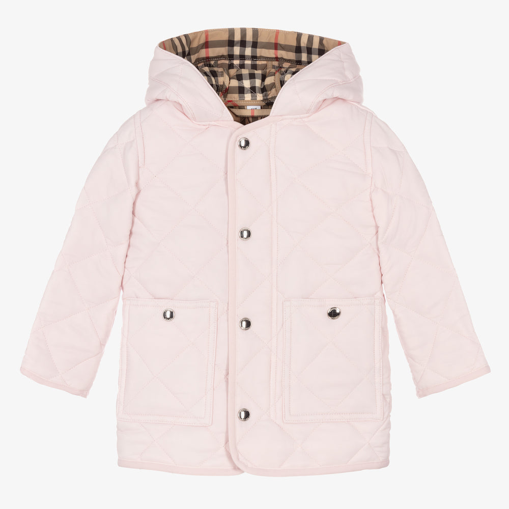 Baby Girls Pink Padded Coat