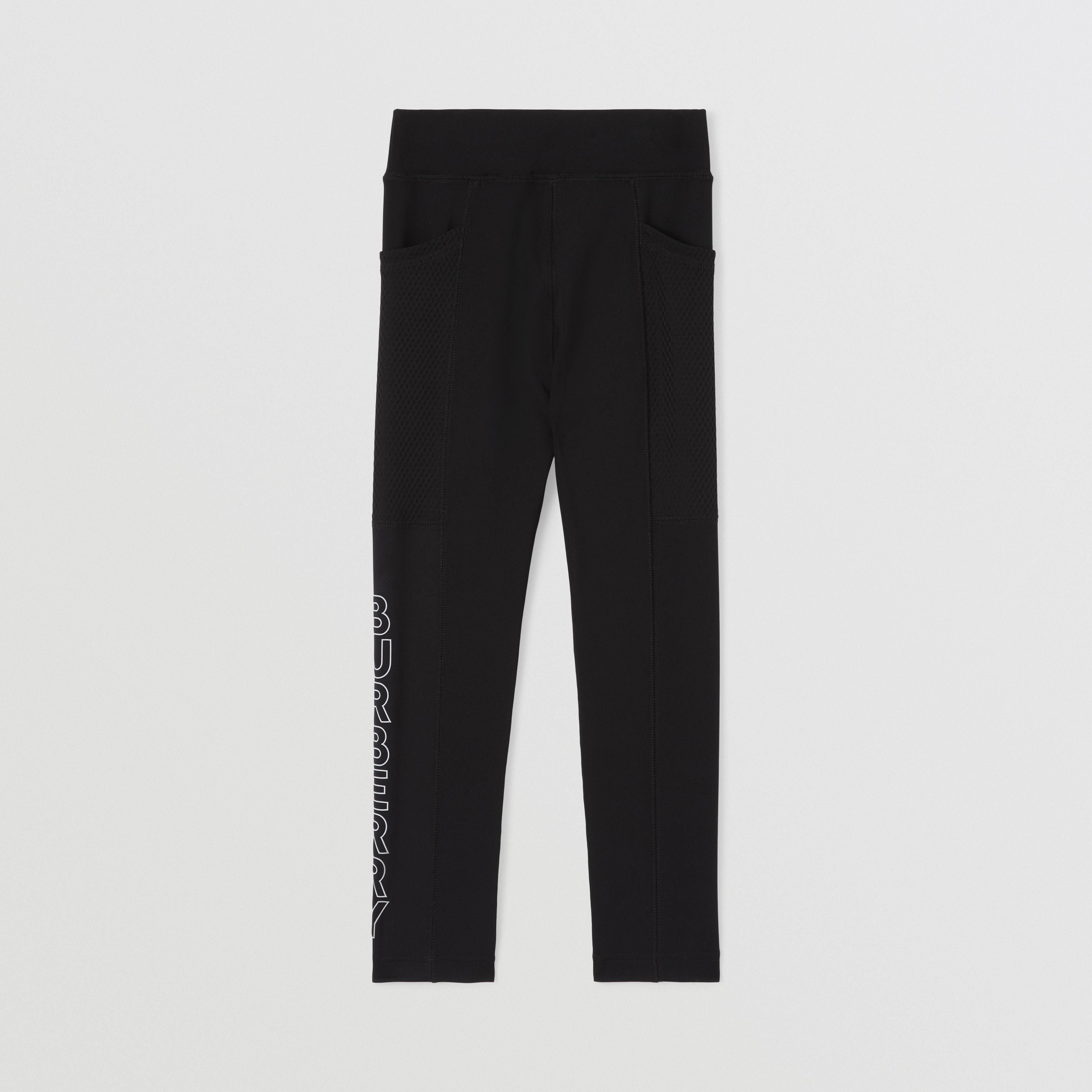 Girls Black Logo Trousers