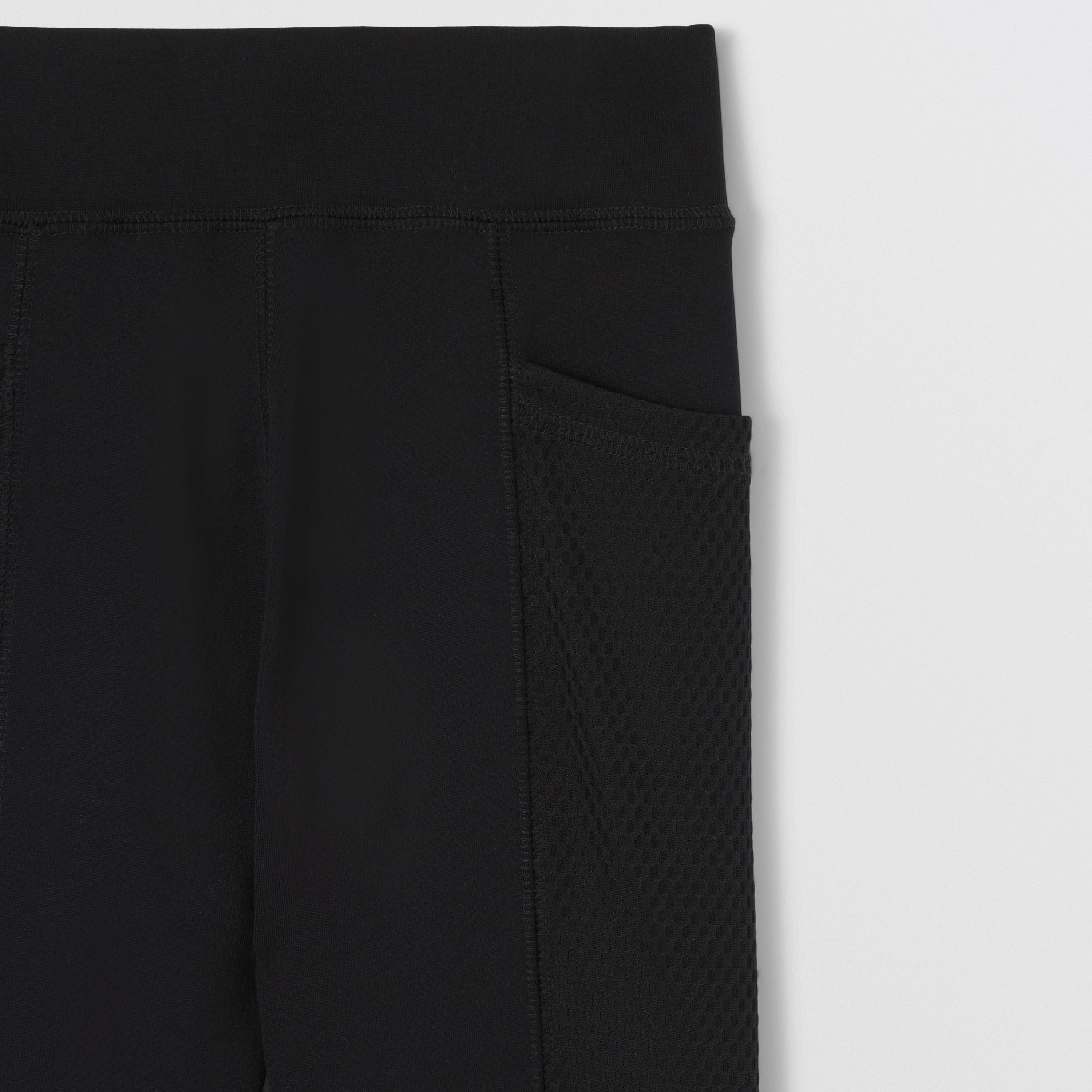 Girls Black Logo Trousers
