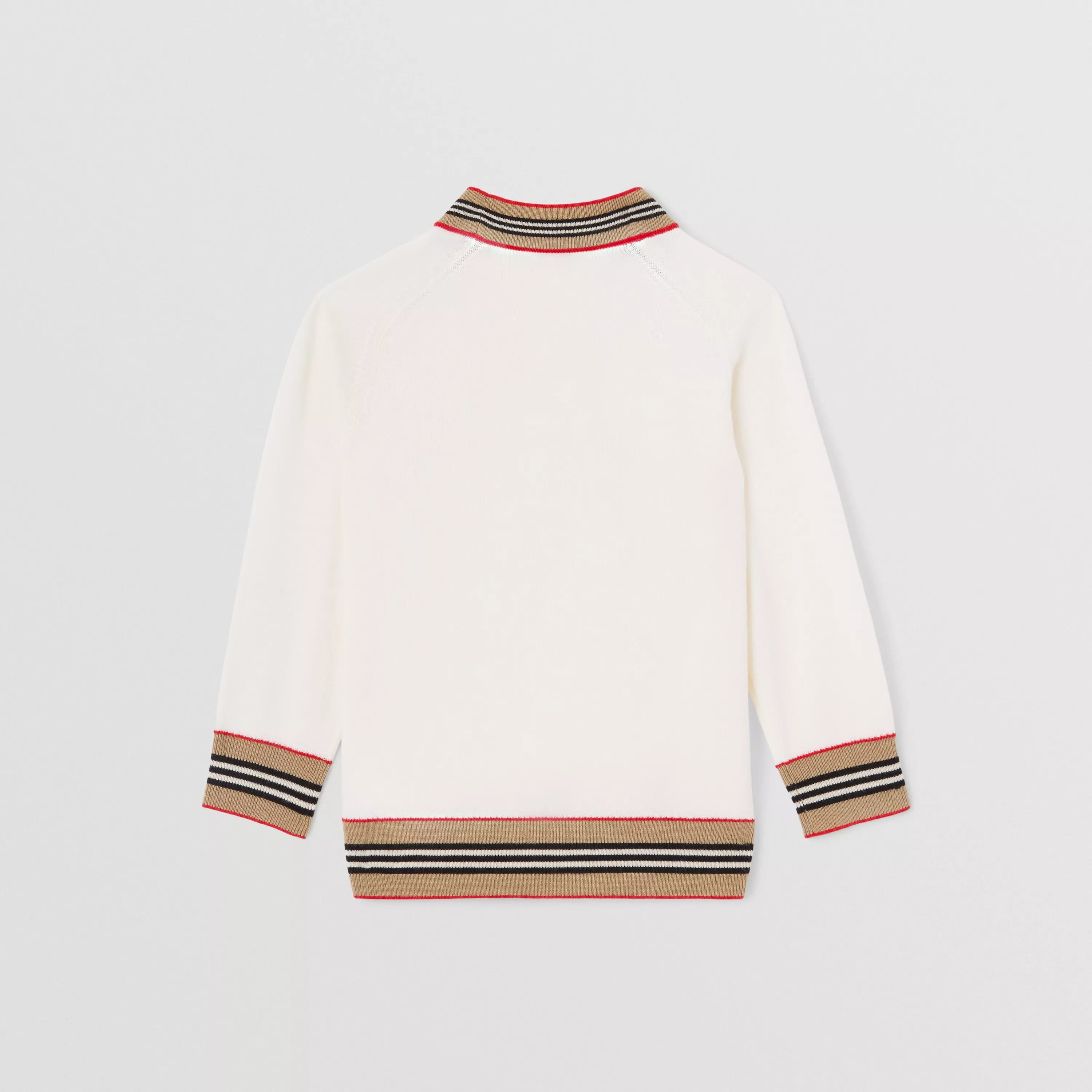 Girls Ivory Wool Cardigan