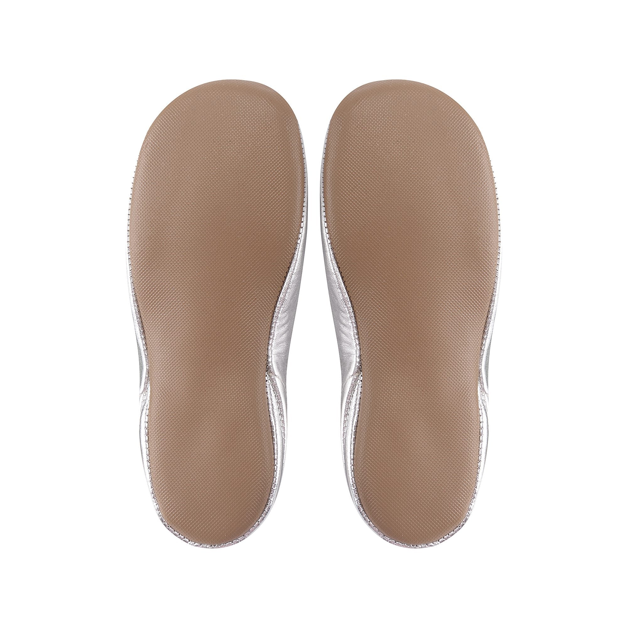 Girls Sliver Leather Shoes