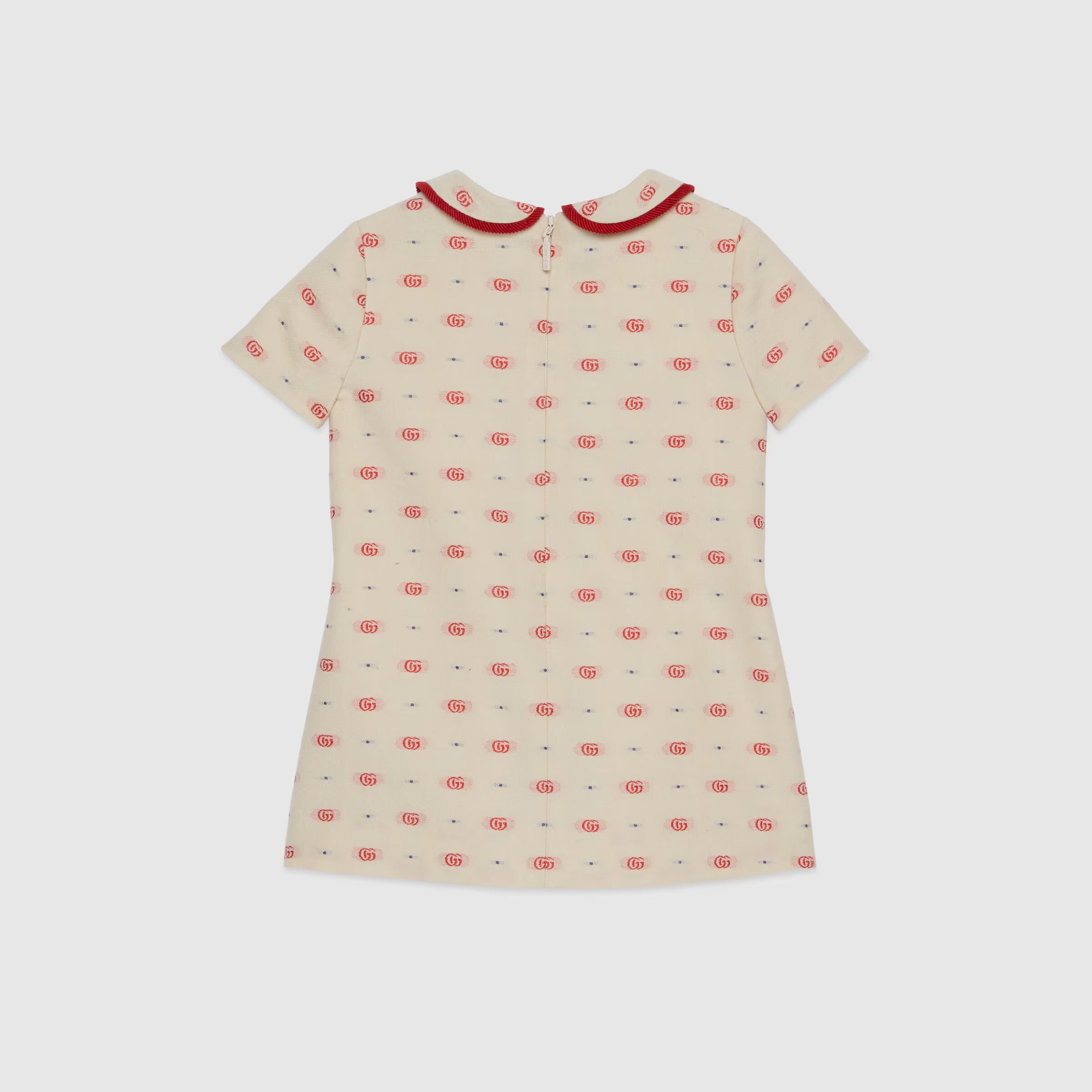 Baby Girls Cream Logo Wool Dress