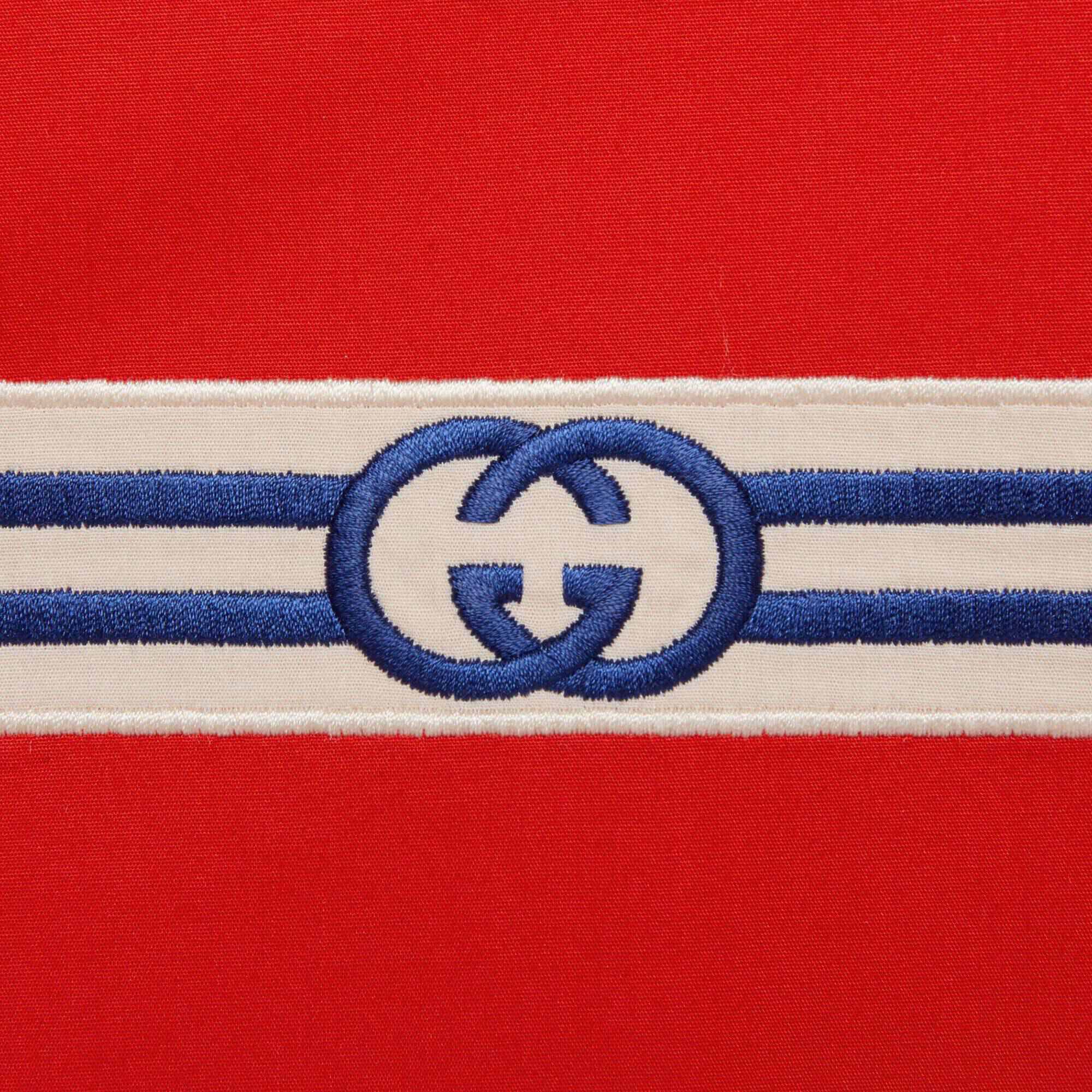 Girls Red Logo Cotton Dress