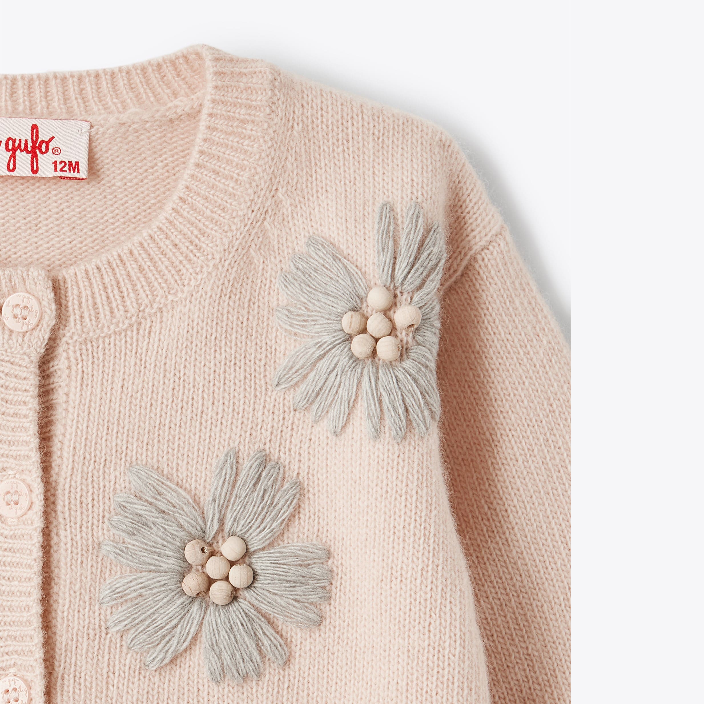 Baby Girls Pink Wool Cardigans