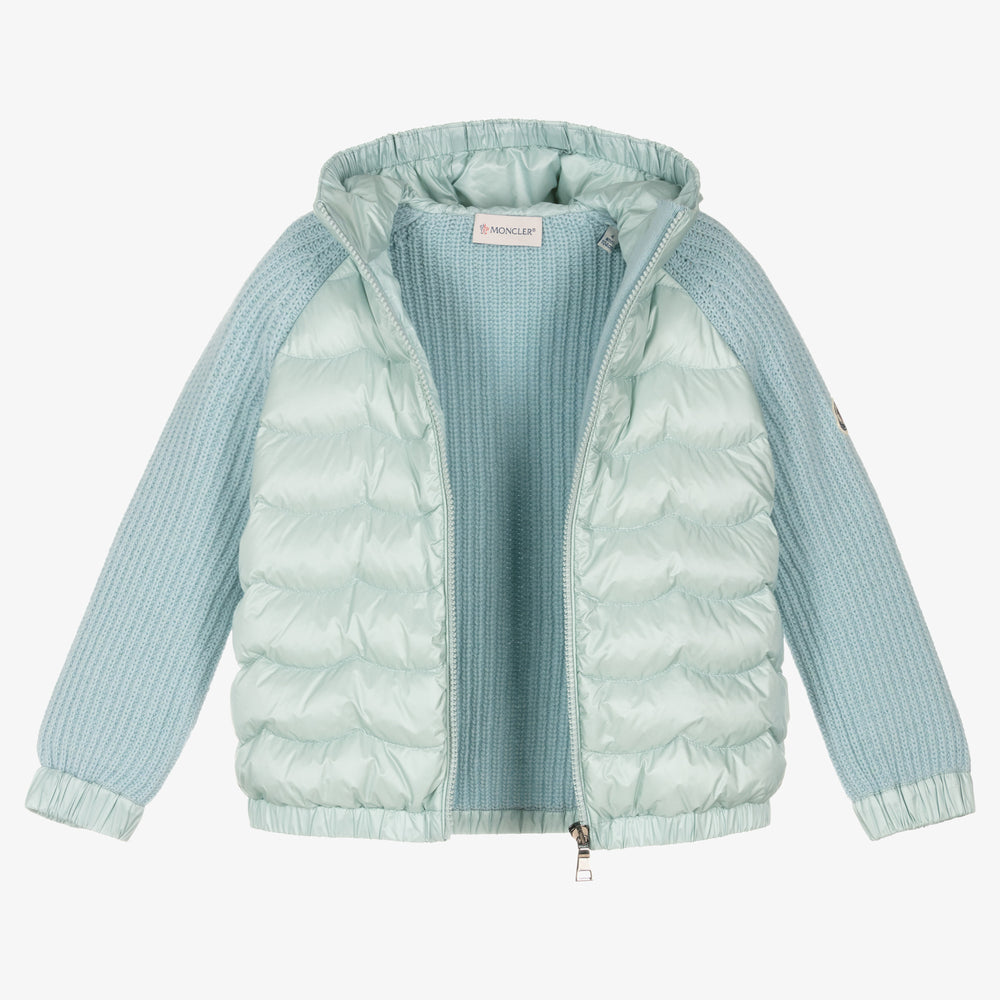 Girls Blue Zip-Up Top