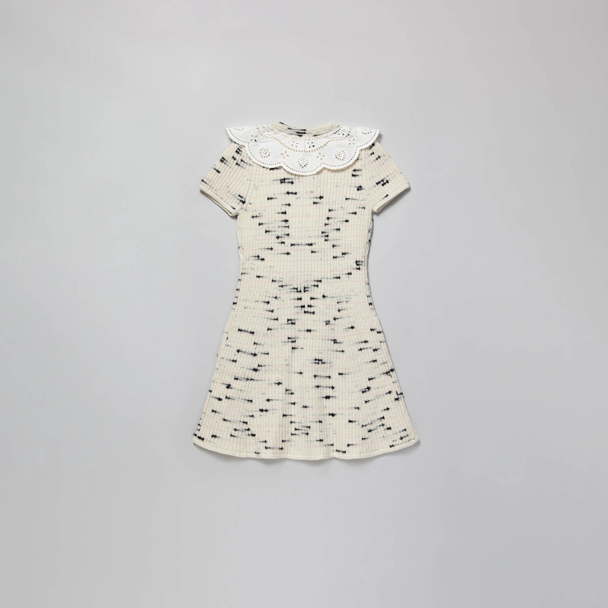 Girls Ivory Knit Dress