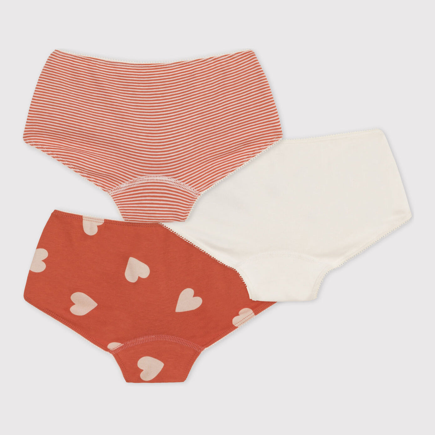 Girls Multicolor Cotton Underwear Set(3 Pack)