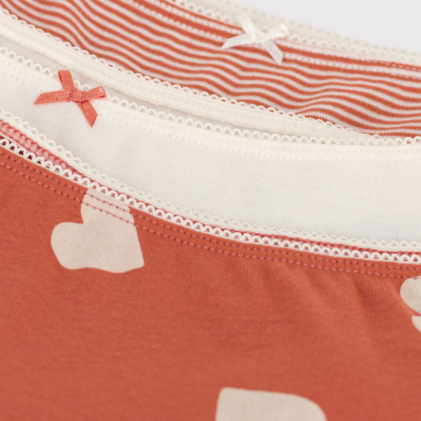 Girls Multicolor Cotton Underwear Set(3 Pack)