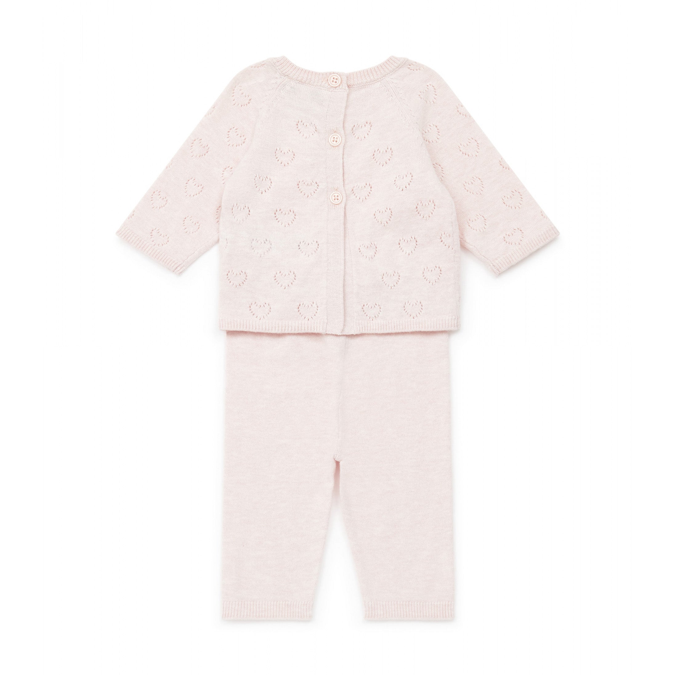 Baby Girls Light Pink Cotton Set