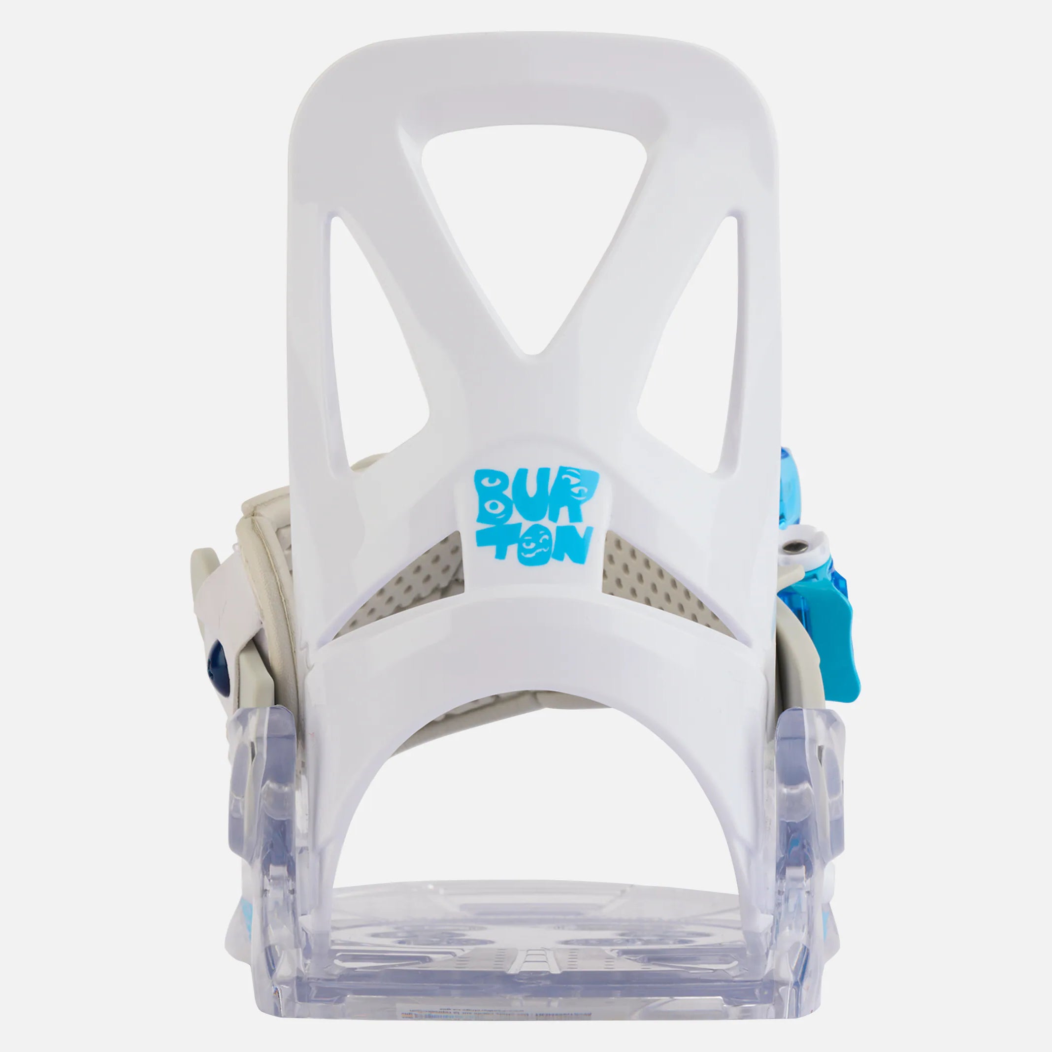 Boys & Girls White "RE:FLEX" Snowboard Bindings