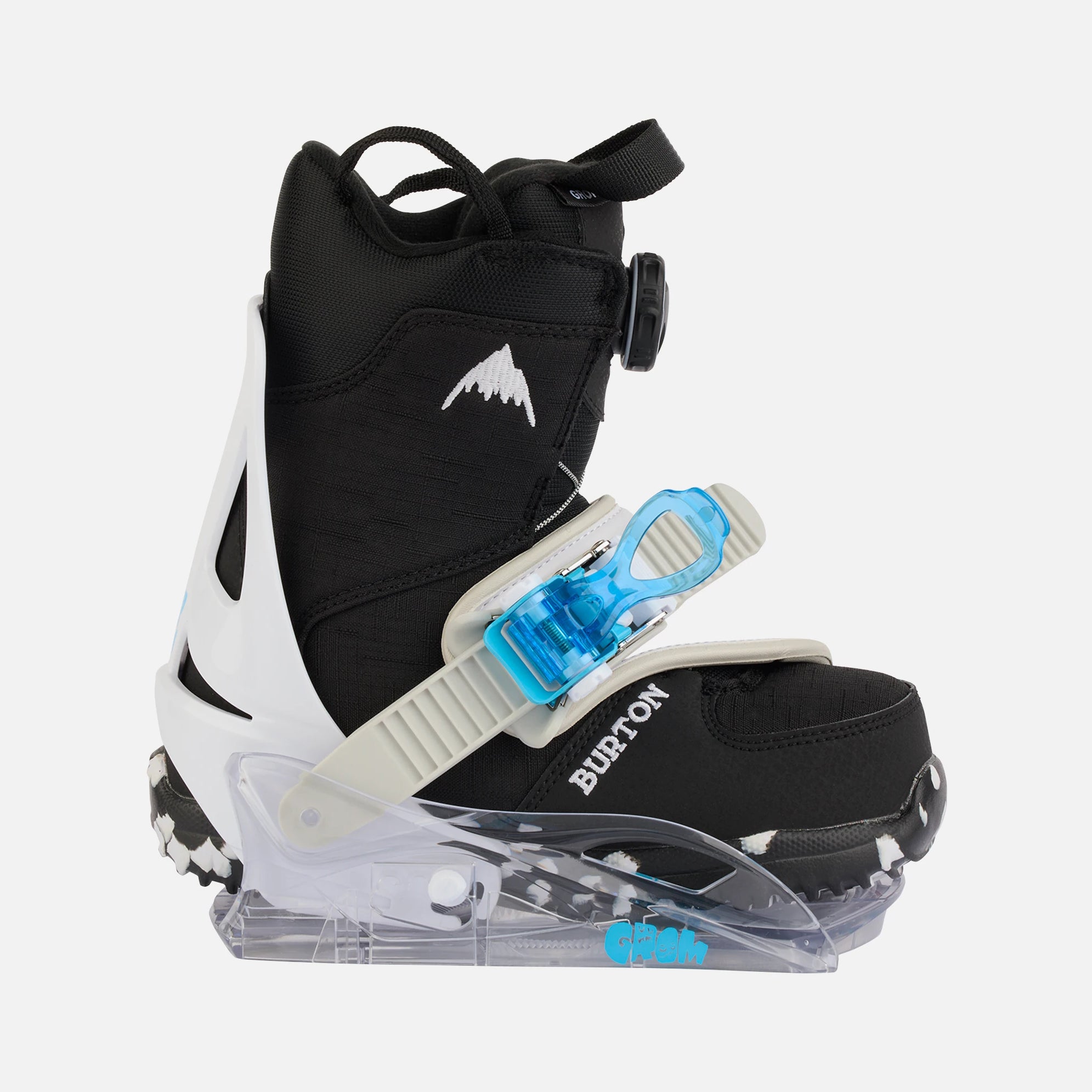 Boys & Girls White "RE:FLEX" Snowboard Bindings