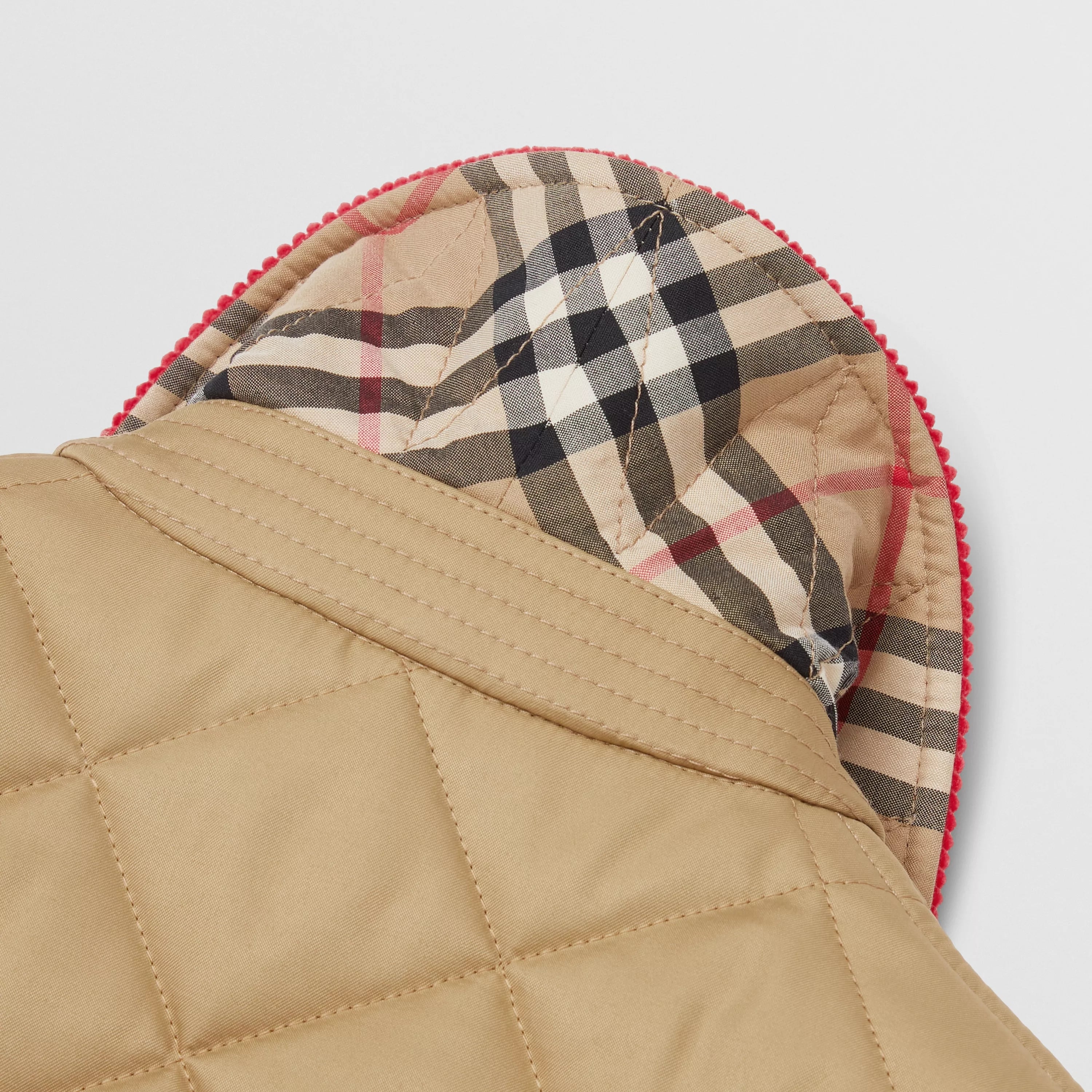 Girls Beige Padded Jacket