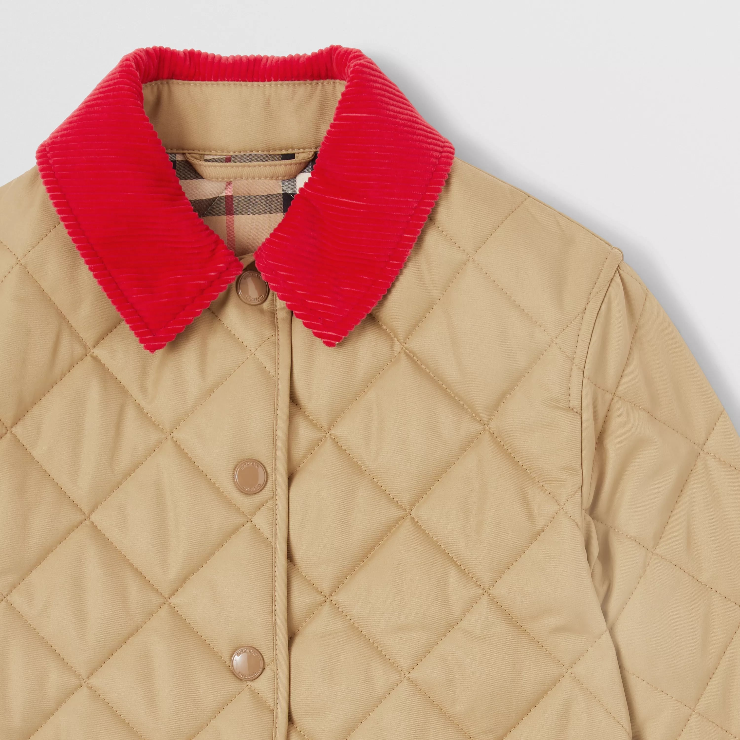 Girls Beige Padded Jacket