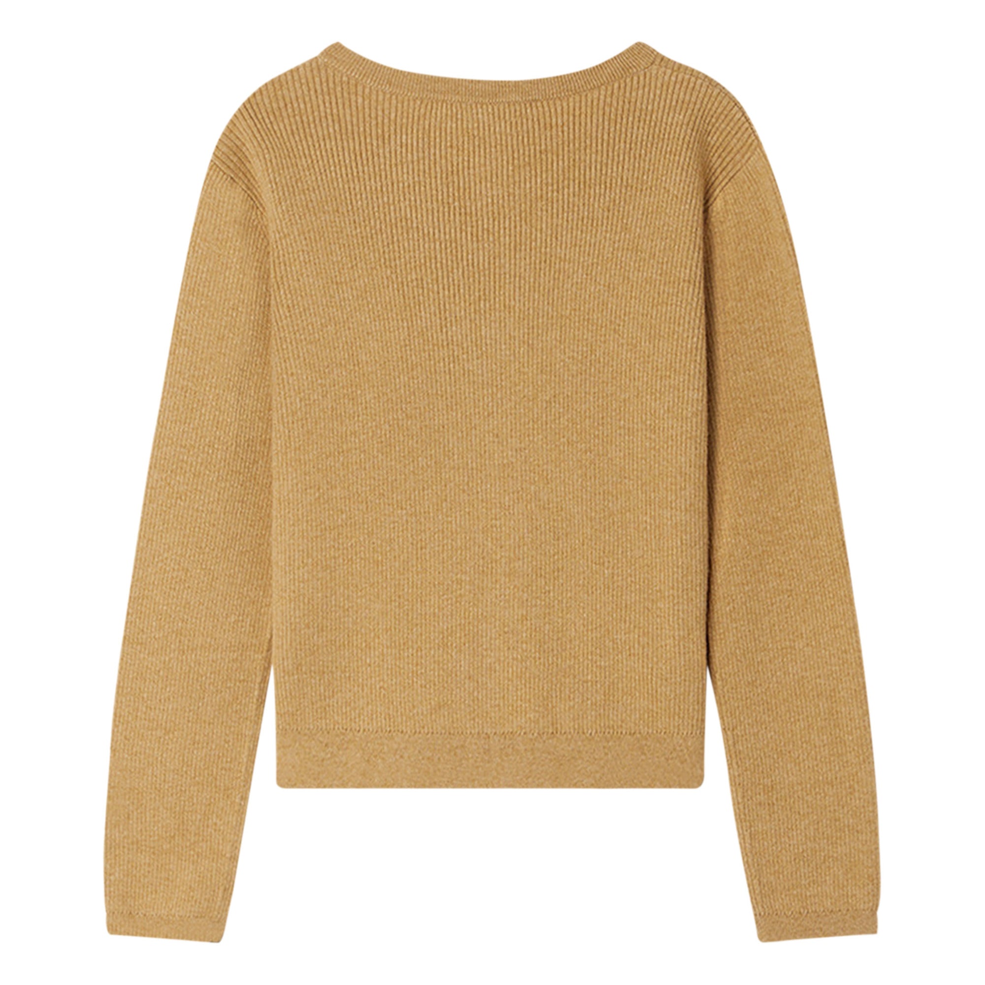 Girls Camel Cotton Cardigan