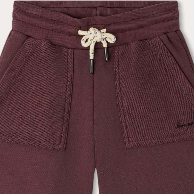 Boys & Girls Dark Red Cotton Shorts
