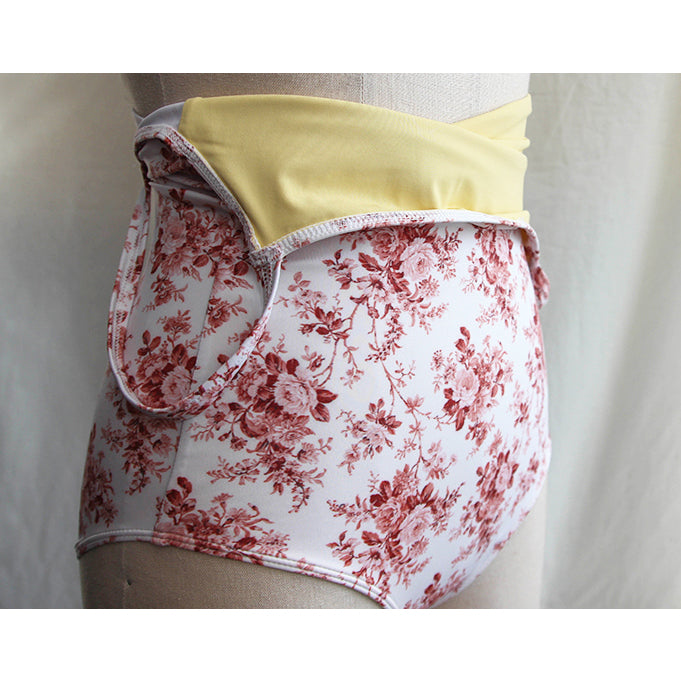 Girls Red Floral Ballet Onesies