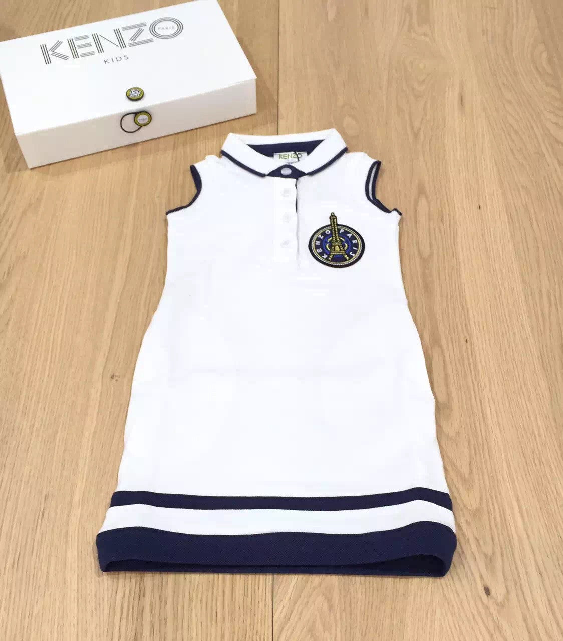 Girls White Cotton Dress With Peter Pan Collar - CÉMAROSE | Children's Fashion Store