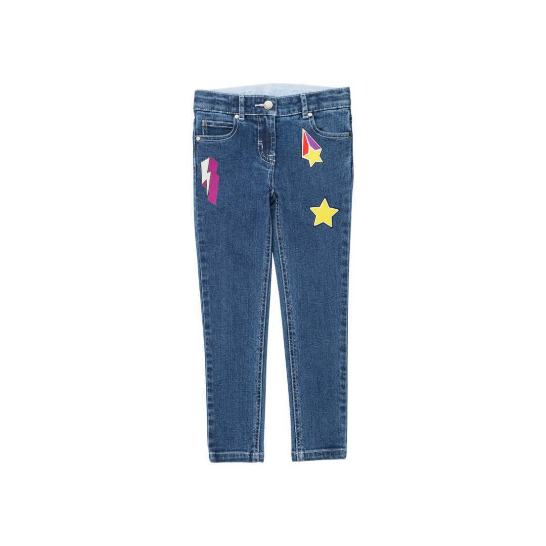 Girls Badges Denim Jeans